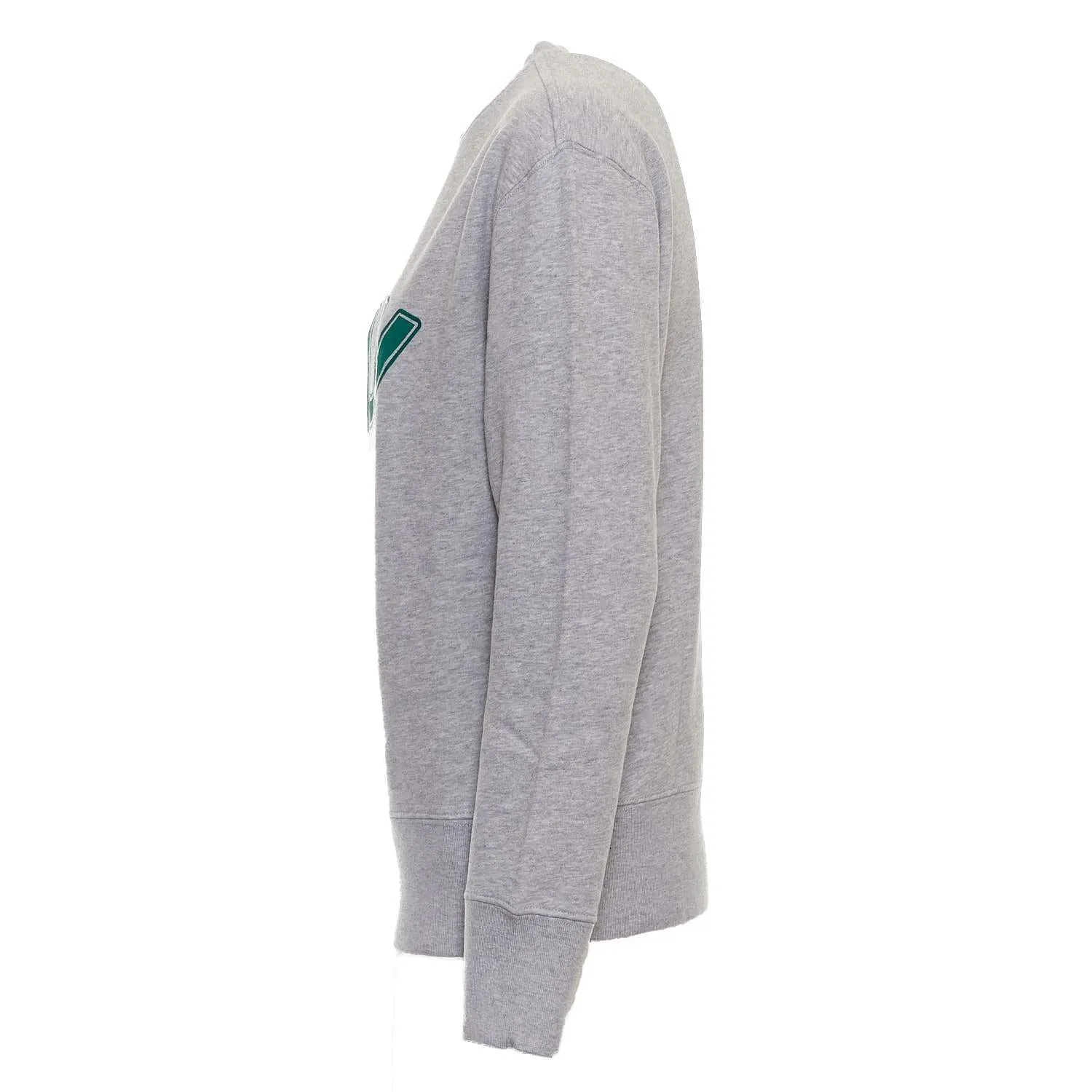 Felpa Girocollo In Cotone Grigio Melange