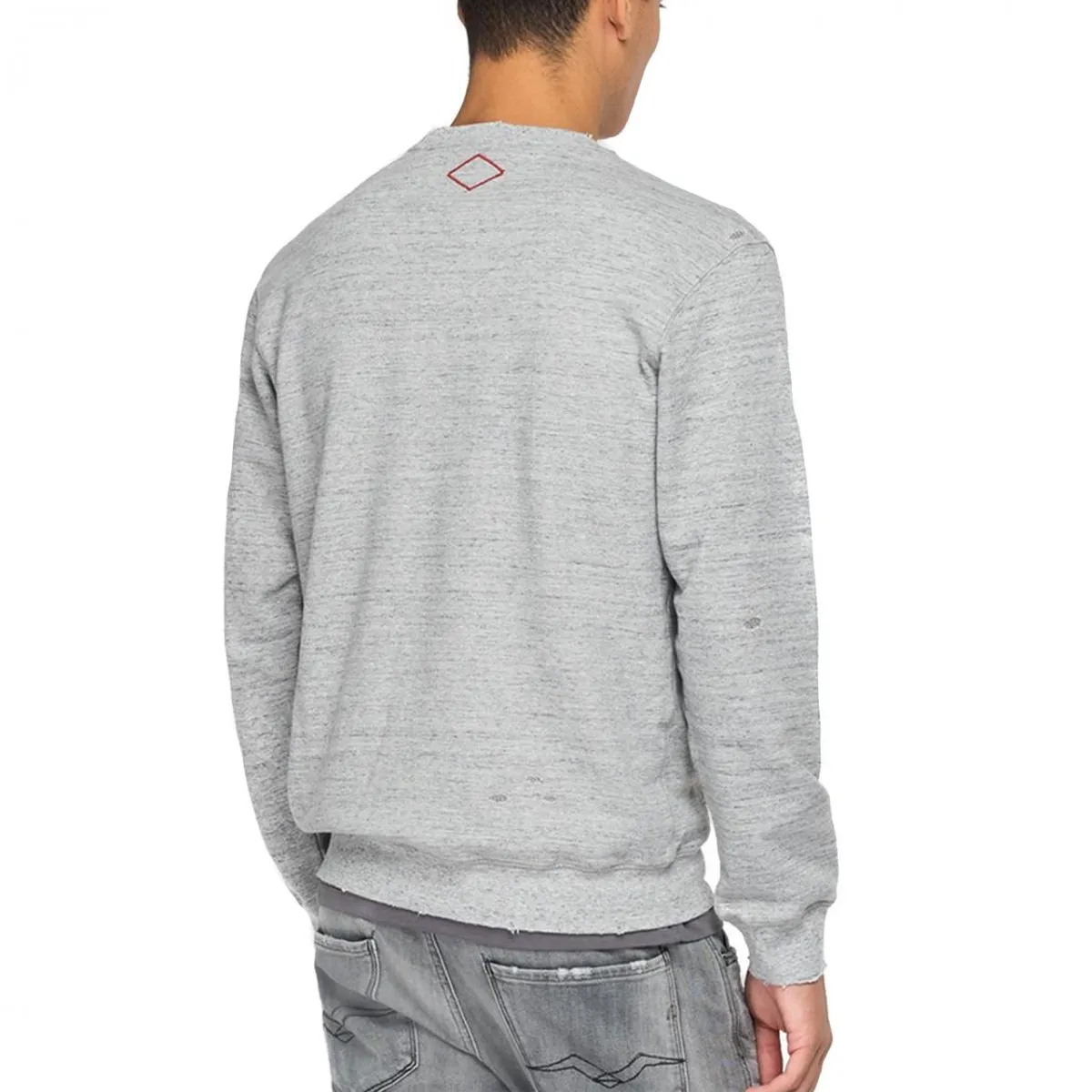 Felpa In Cotone Replay Essential, Grigio