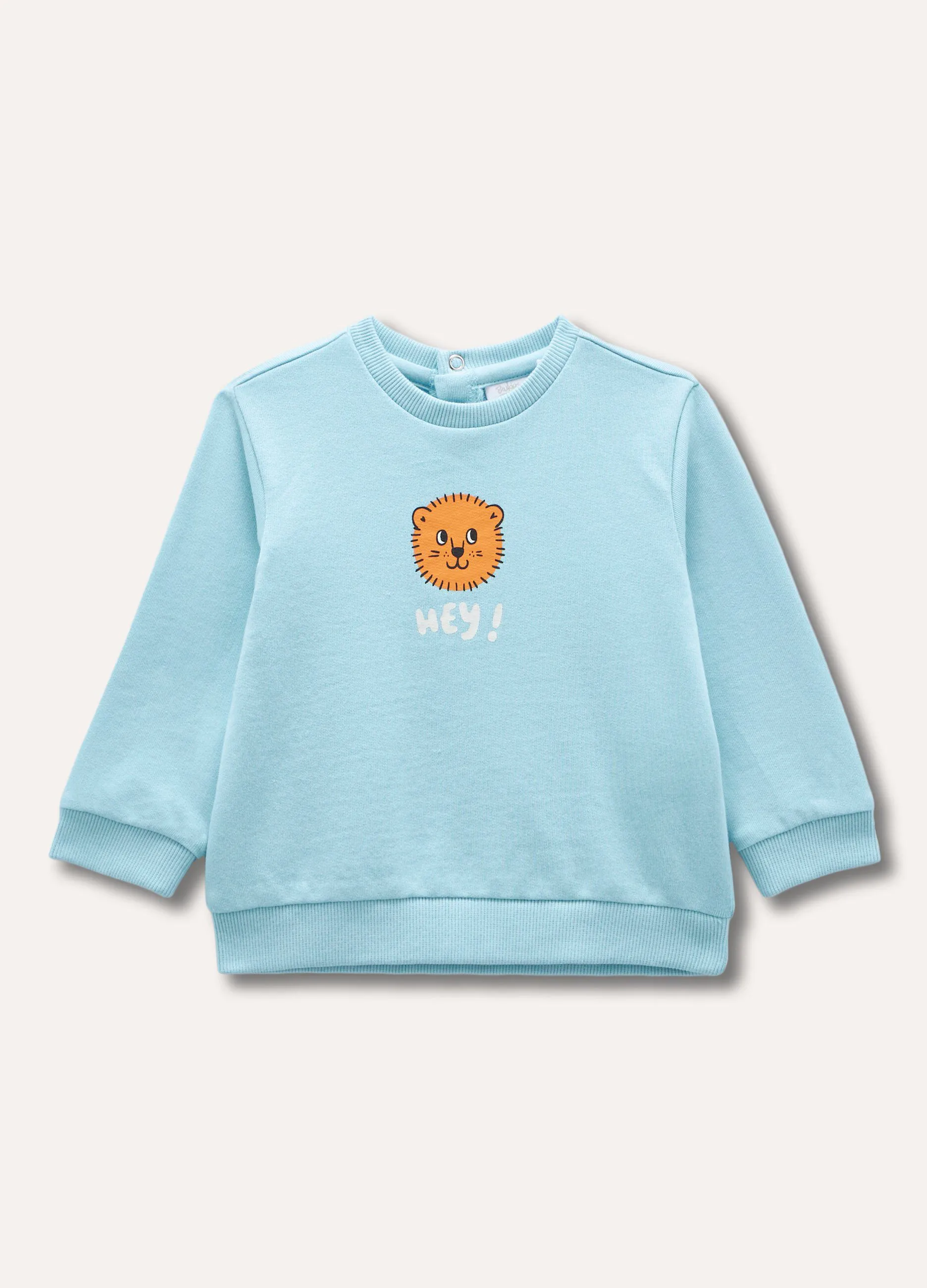 Felpa in puro cotone neonato