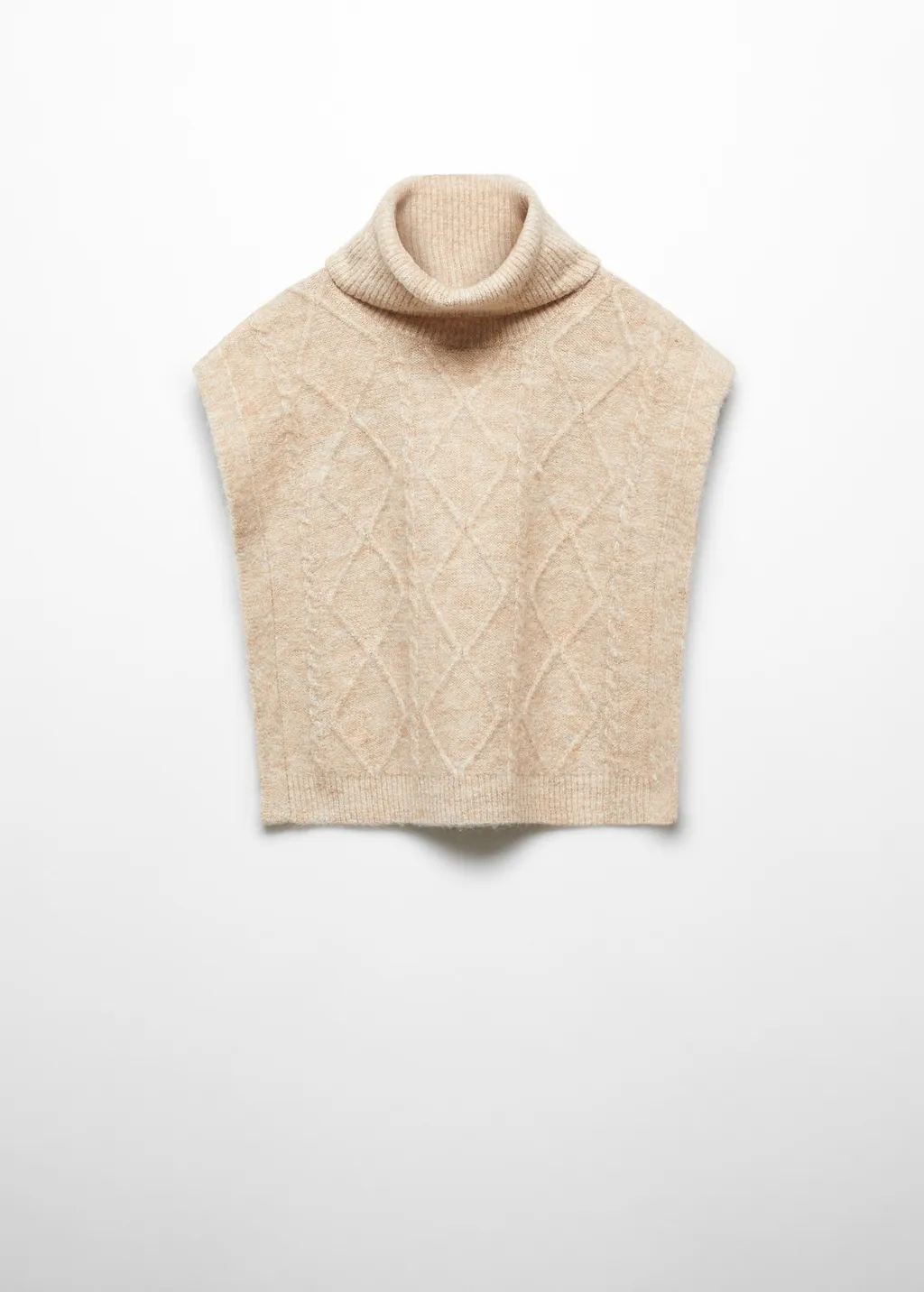 Gilet maglia collo alto