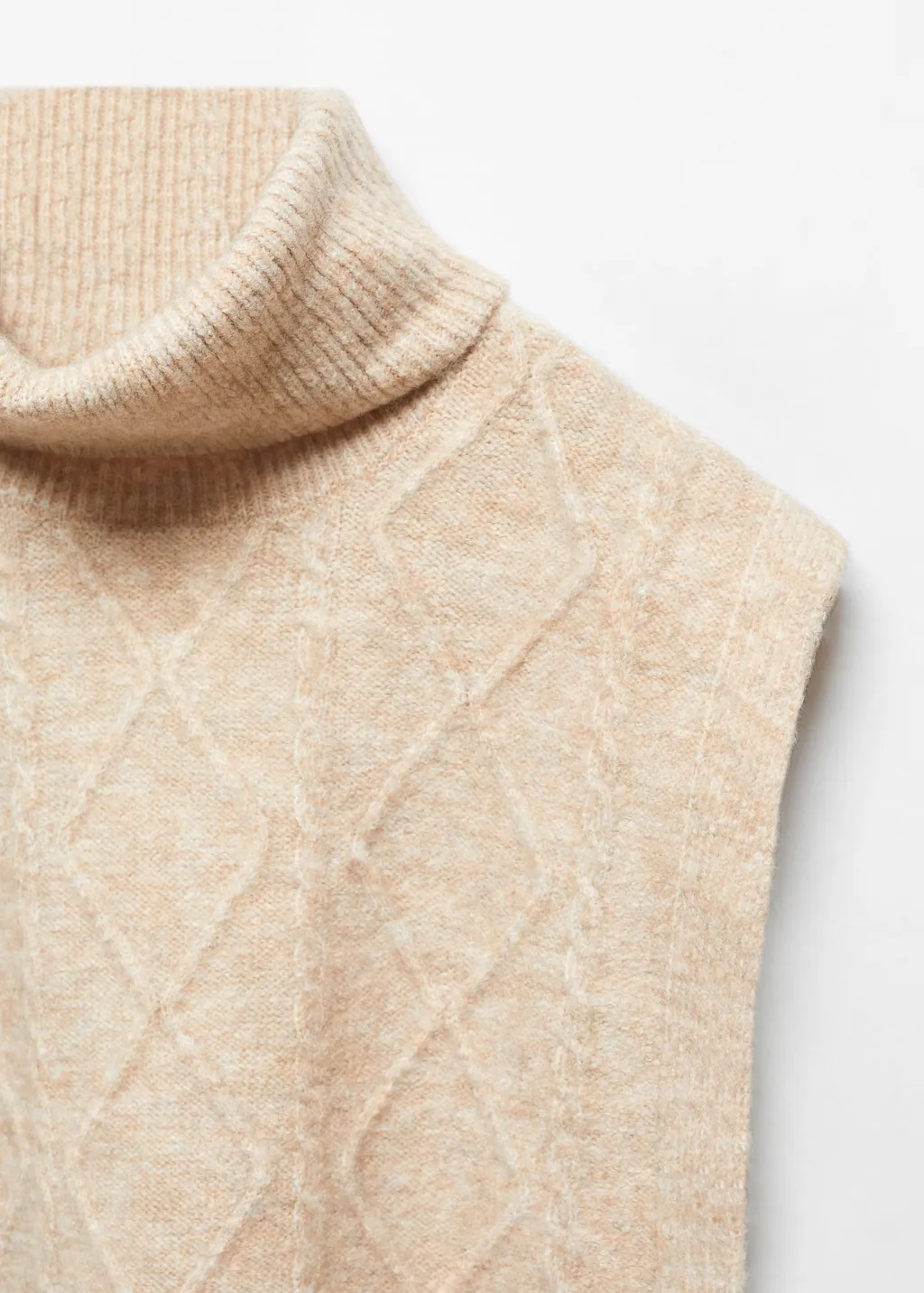 Gilet maglia collo alto
