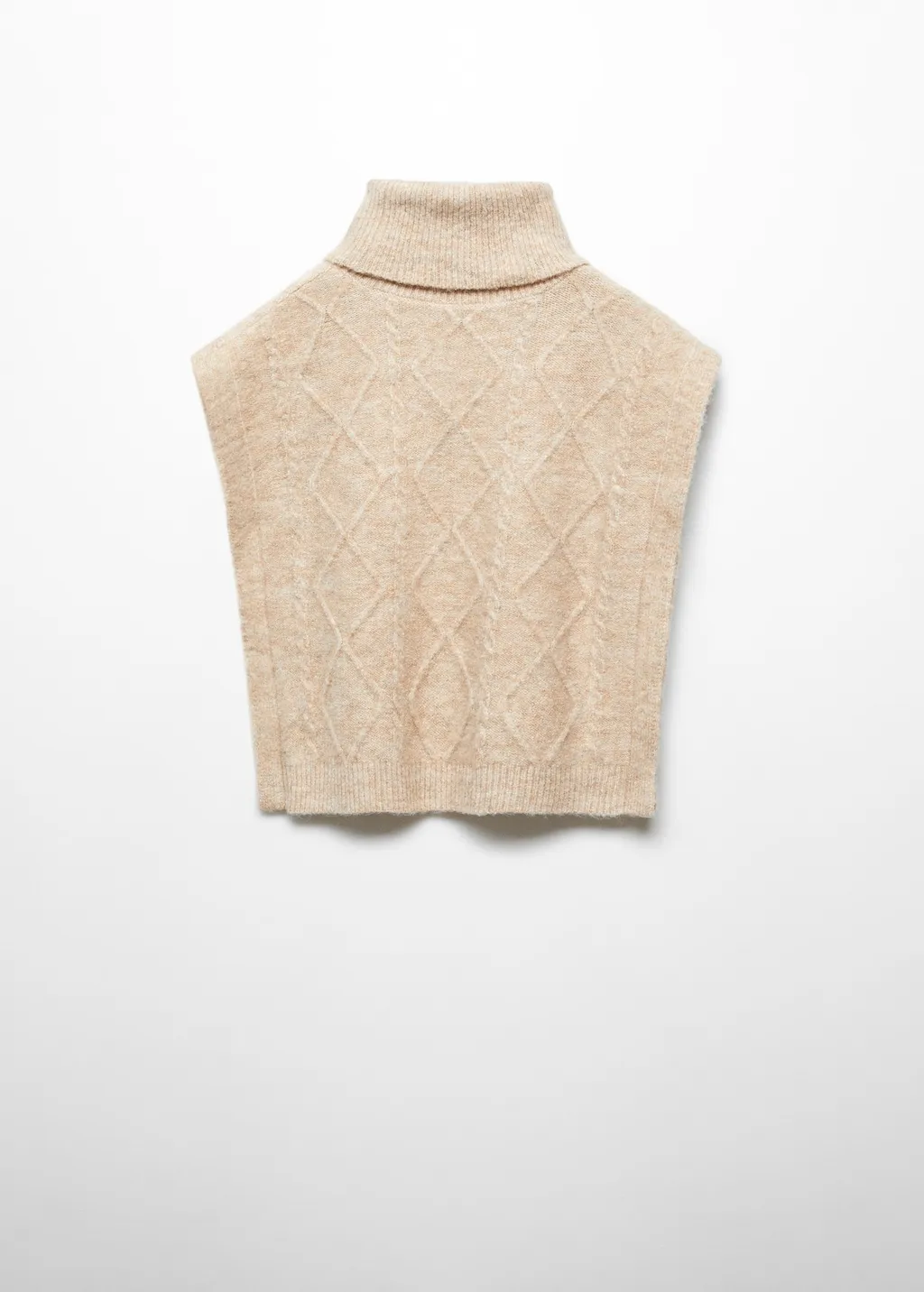 Gilet maglia collo alto
