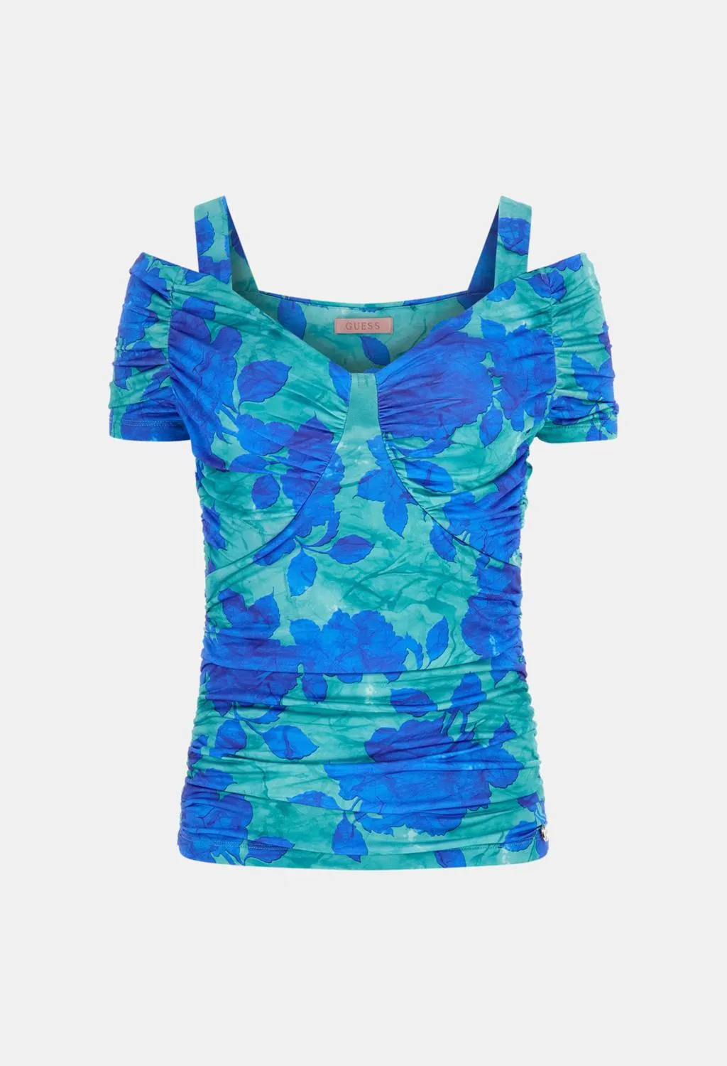 GUESS  top floreale azzurro