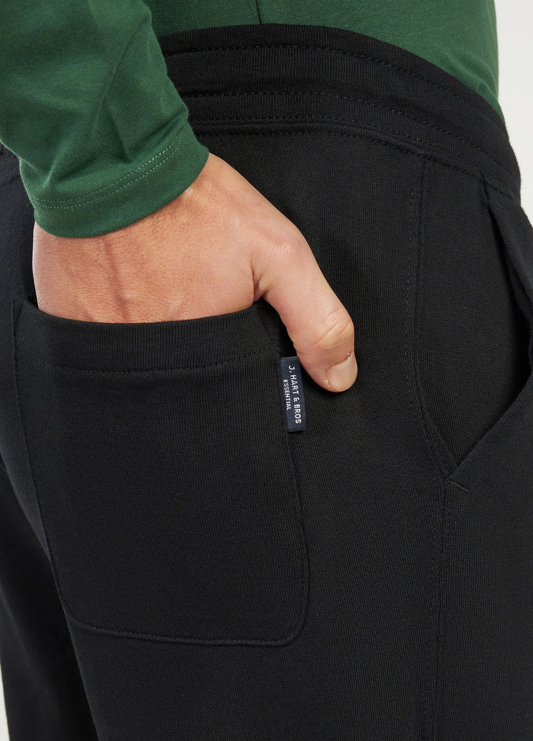 Joggers in felpa di puro cotone uomo