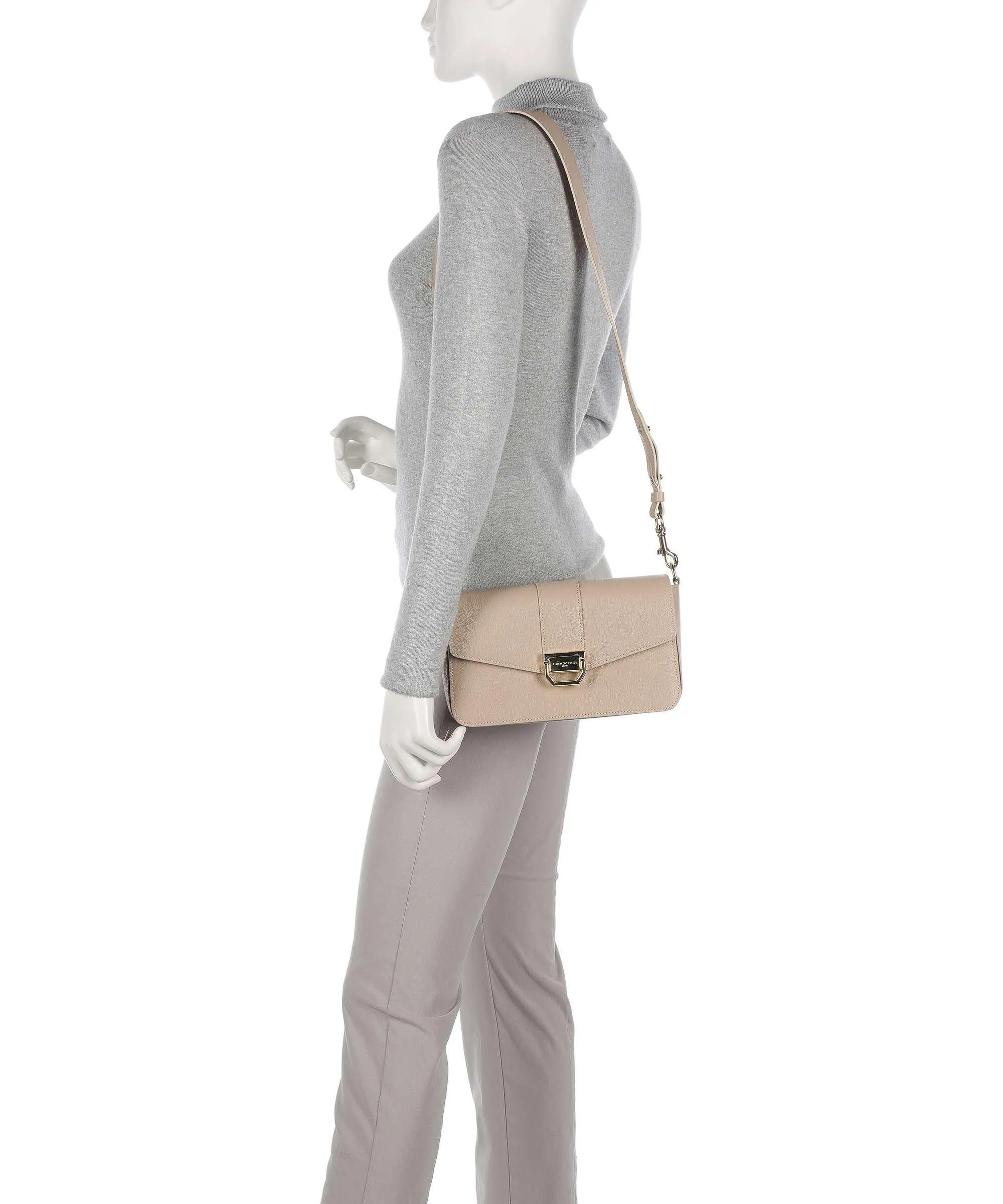  Lancaster Valor Borsa a tracolla pelle di vacchetta grana beige  