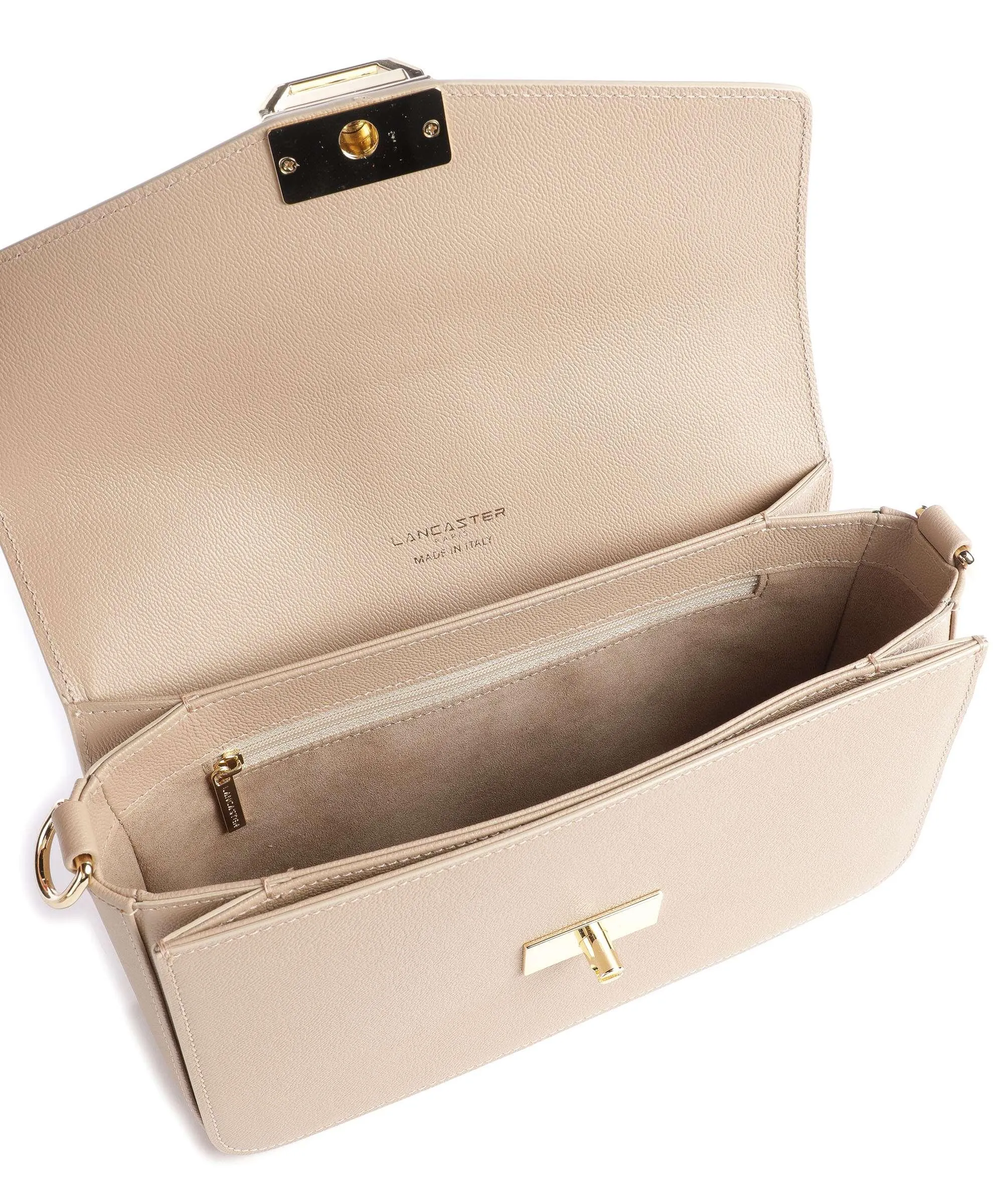  Lancaster Valor Borsa a tracolla pelle di vacchetta grana beige  