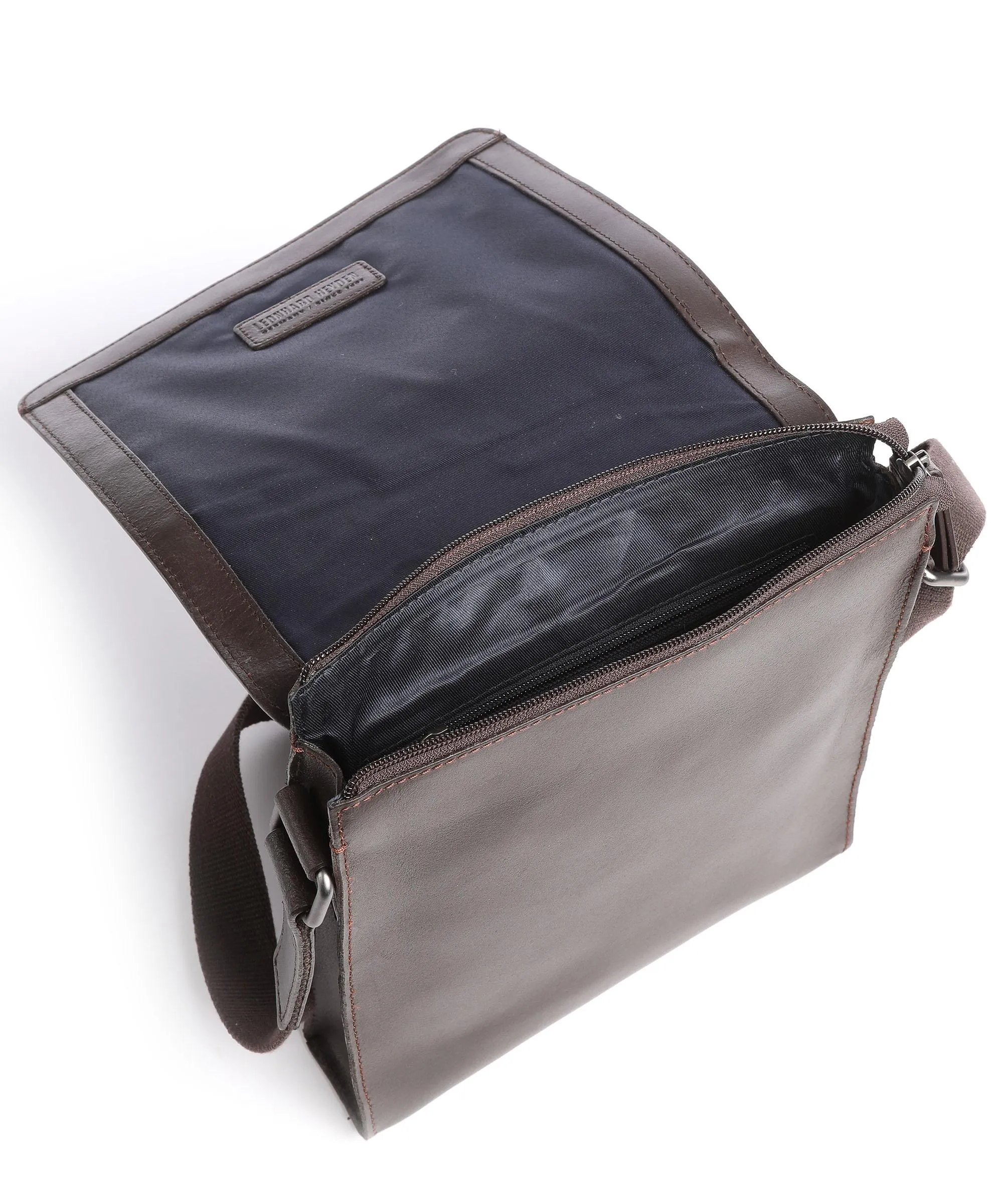  Leonhard Heyden Dakota S Borsa a tracolla pelle bovina marrone  