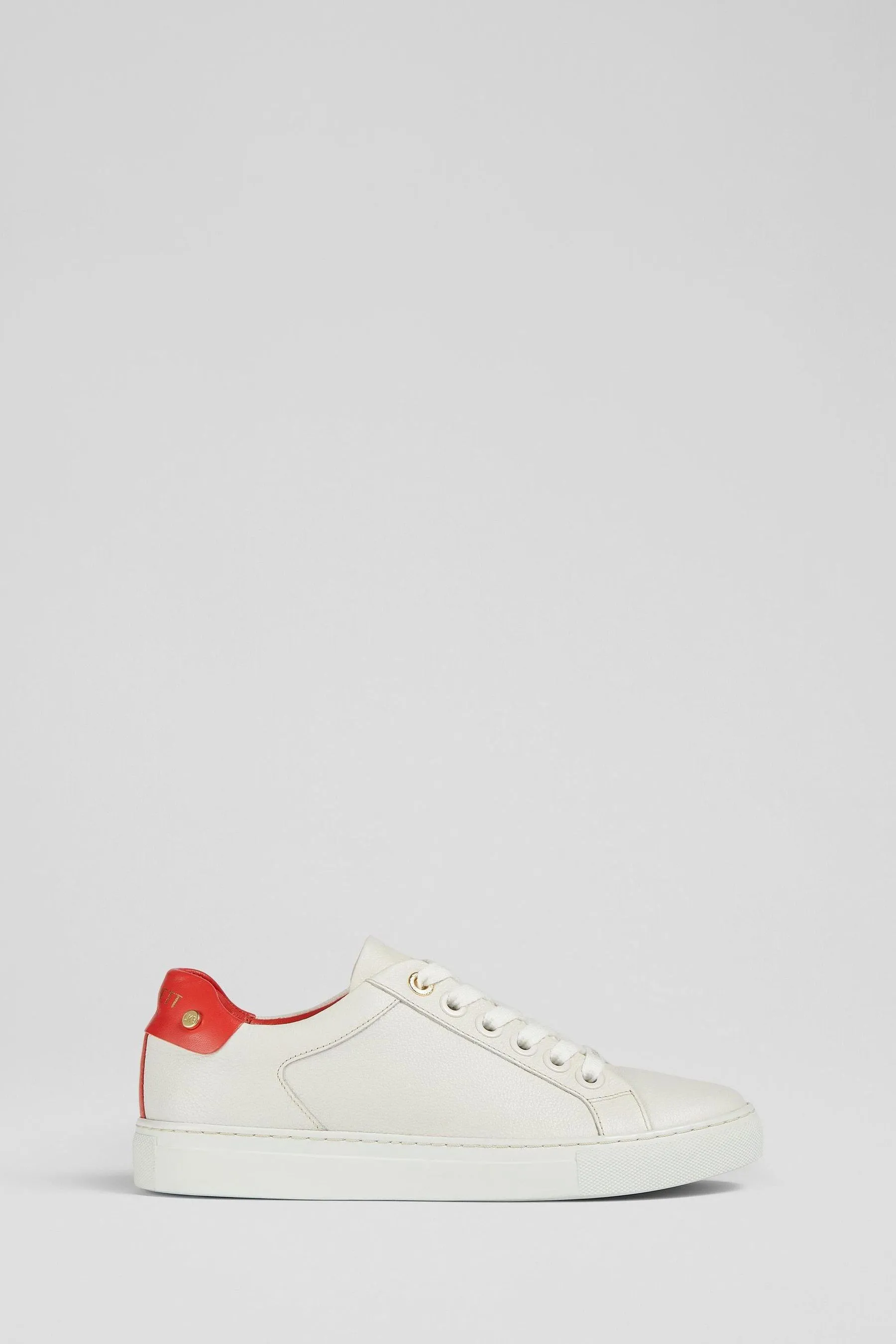 LK Bennett Signature Bianco and Rosso - Dtud - Scarpe da ginnastica classiche