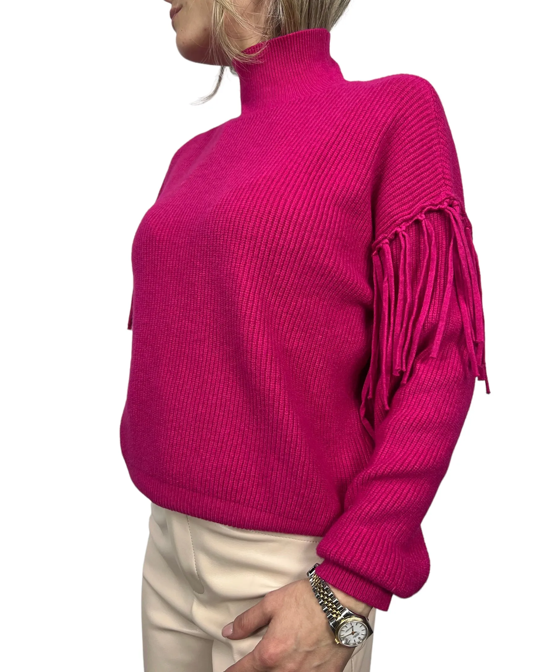 MAGLIA COLLO ALTO FRANGE