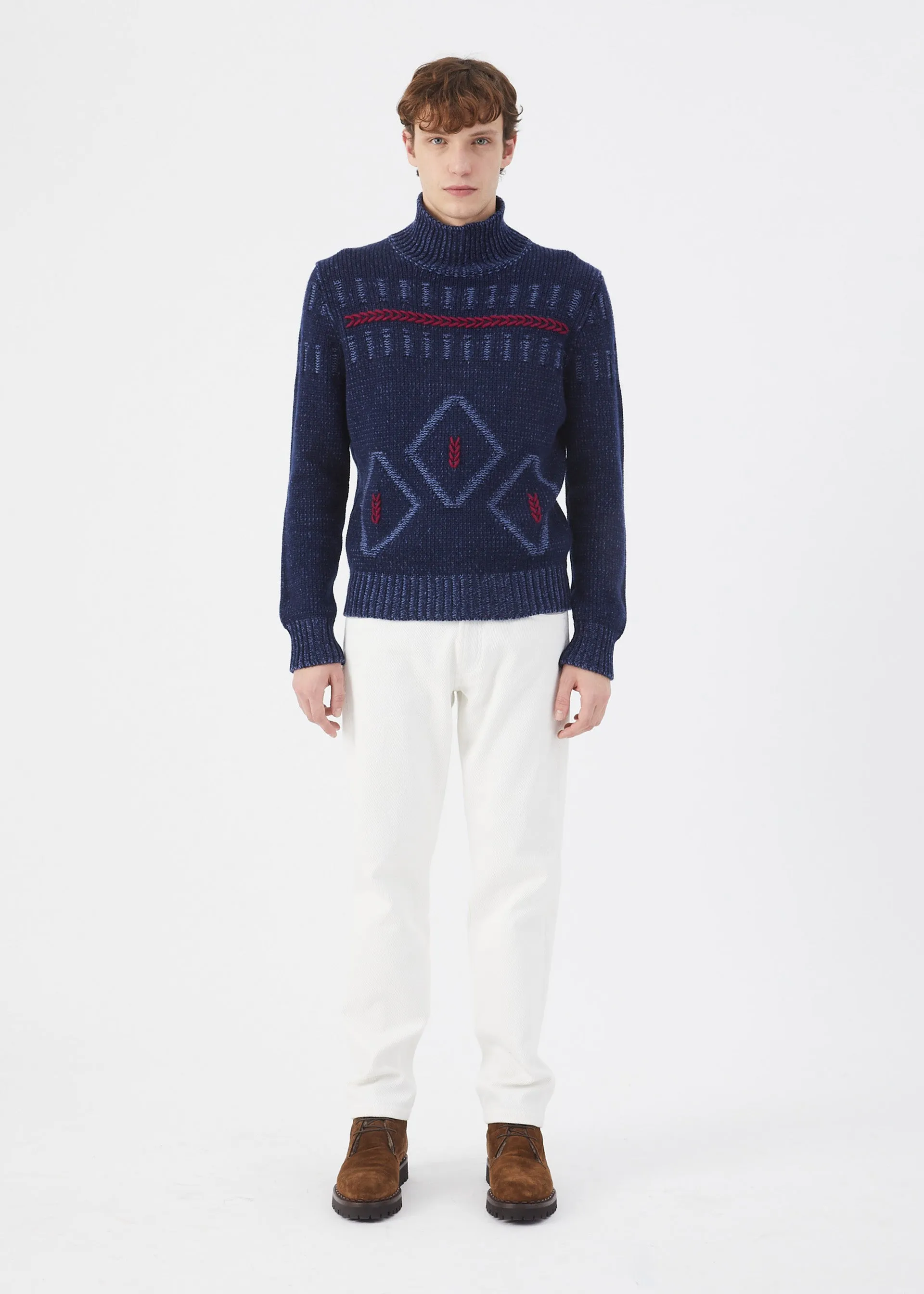 Maglia collo alto in cashmere
