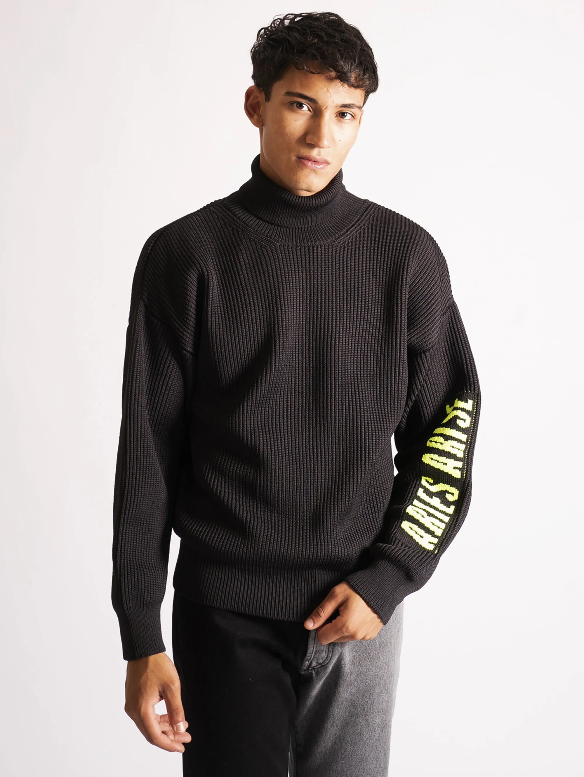 Maglia Collo Alto Nero