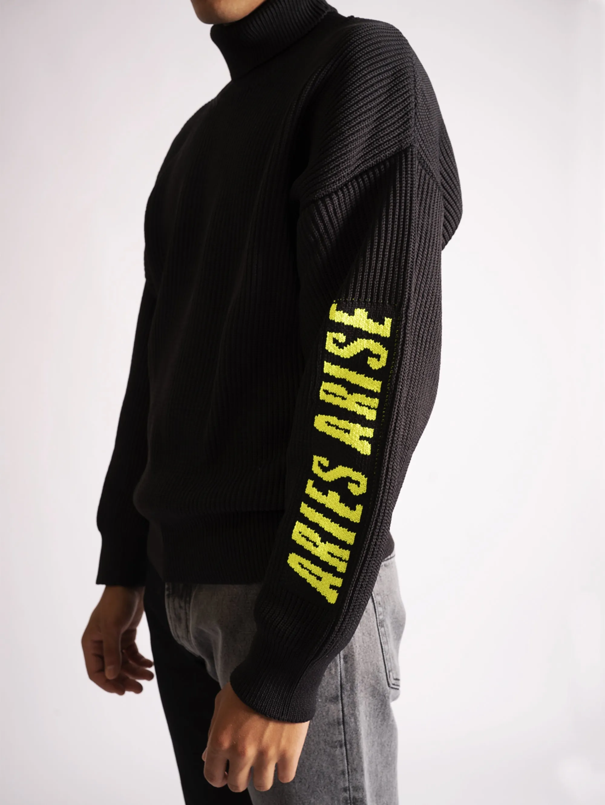 Maglia Collo Alto Nero