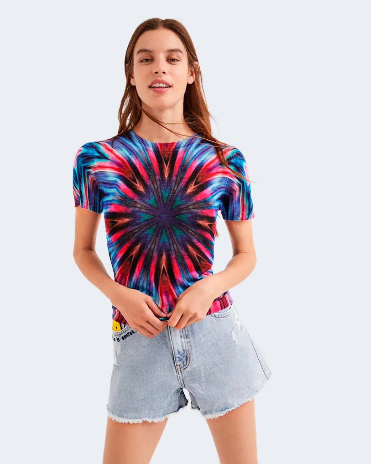 Maglia Desigual ts laia Azzurro