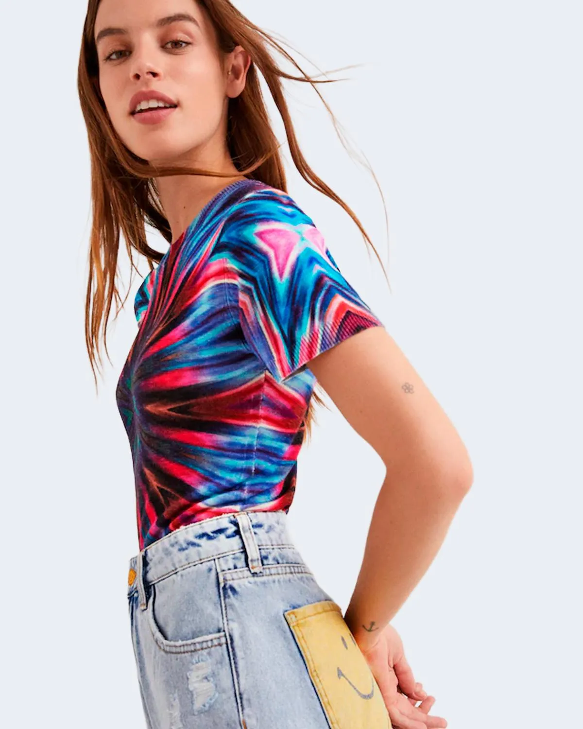 Maglia Desigual ts laia Azzurro