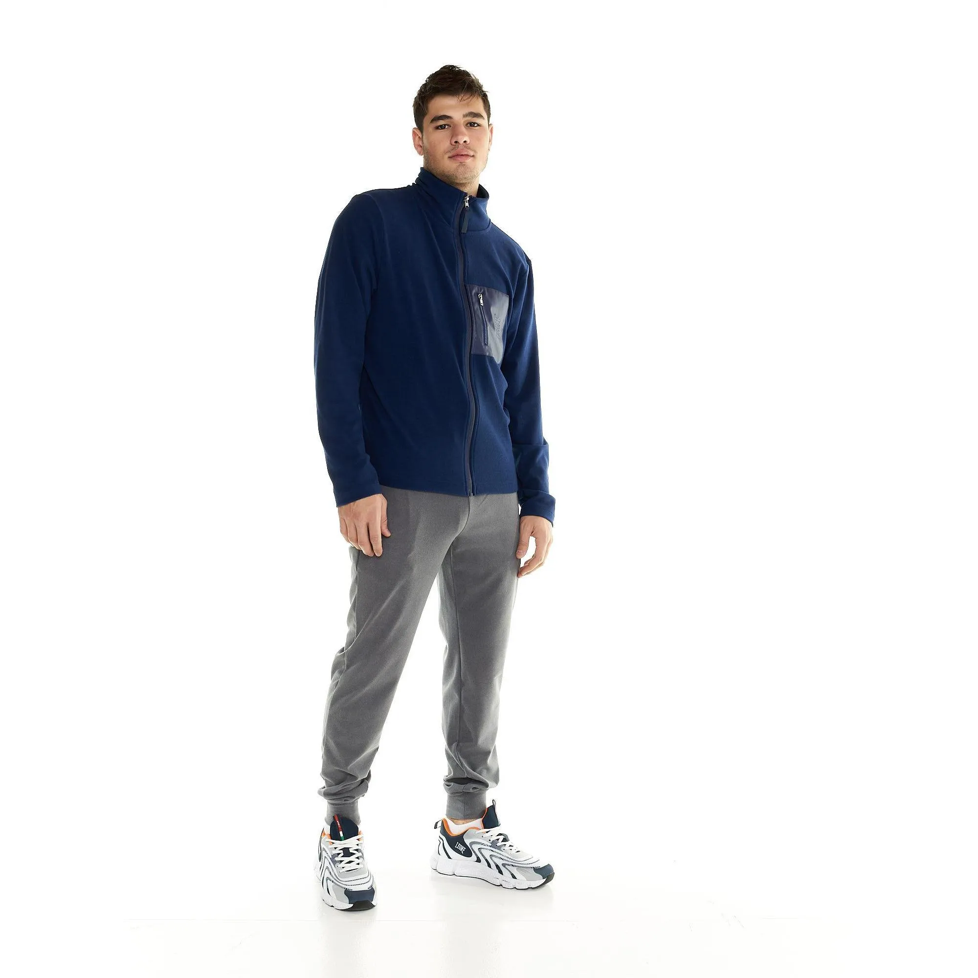 Maglia Leone uomo collo in piedi full zip Lifestyle