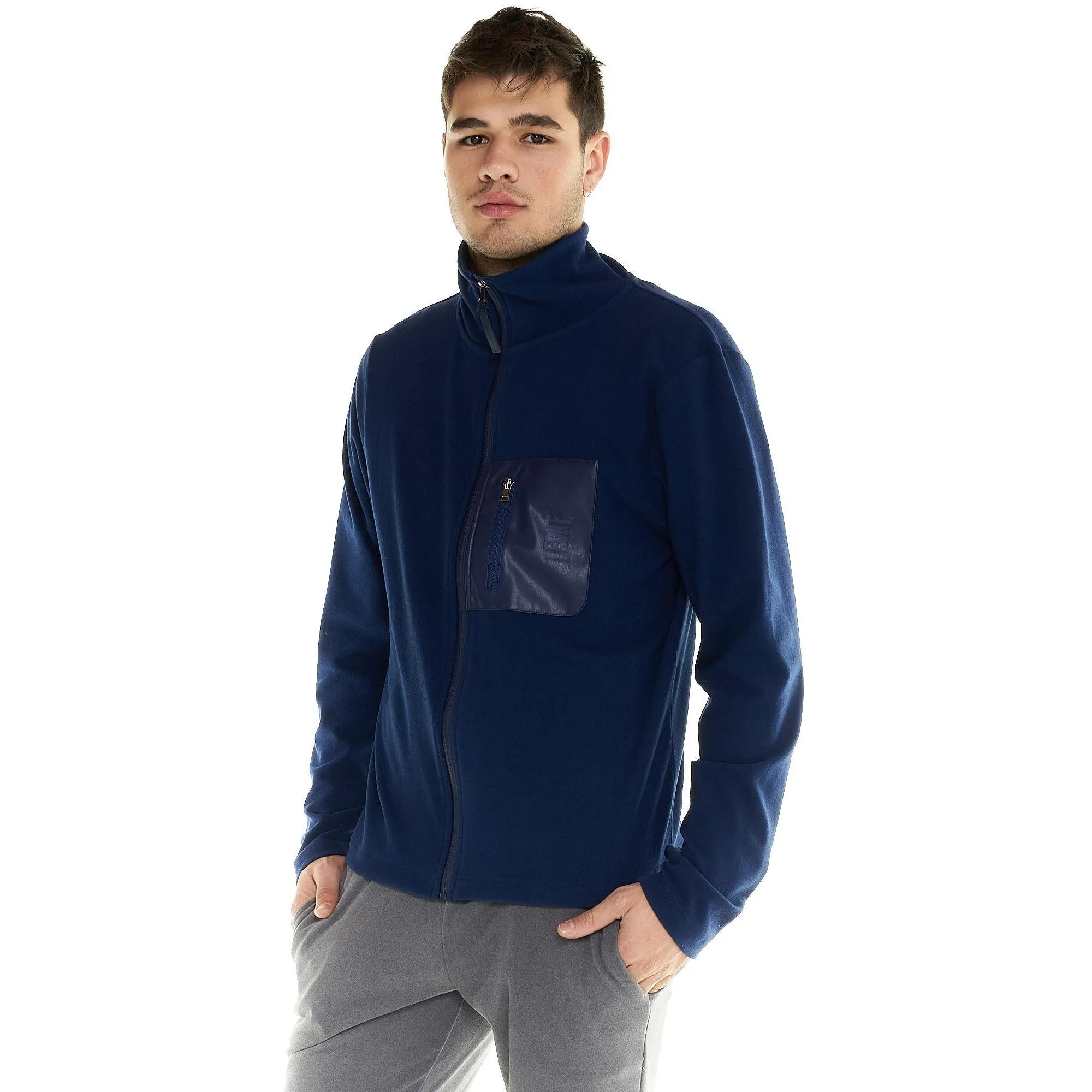 Maglia Leone uomo collo in piedi full zip Lifestyle