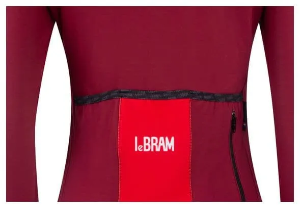 Maglia manica lunga da donna LeBram Allos Bordeaux