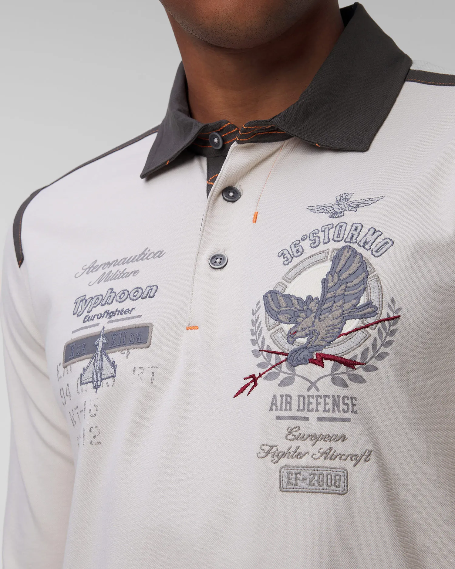 Maglietta a maniche lunghe da uomo Aeronautica Militare 242PO1821P173-73098