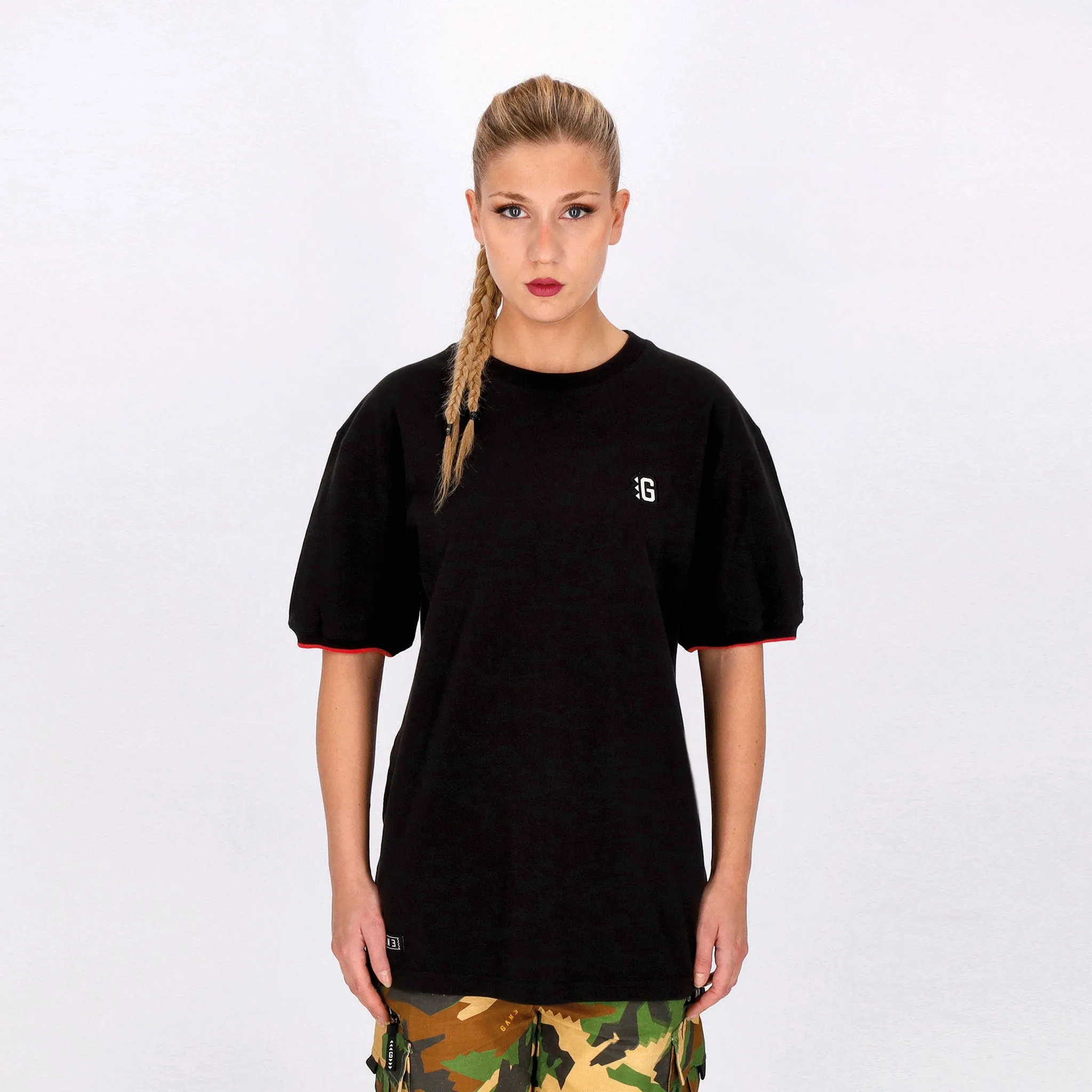 Maglietta Uomo Cholo Round Neck G-polo Jolly Black