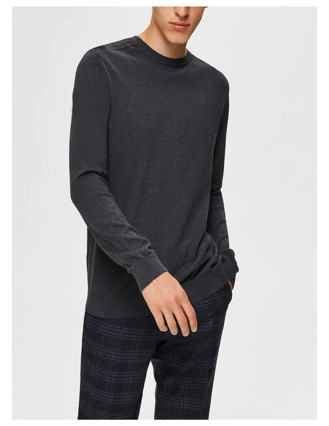 Maglioncino uomo Slhberg Crew Neck Selected
