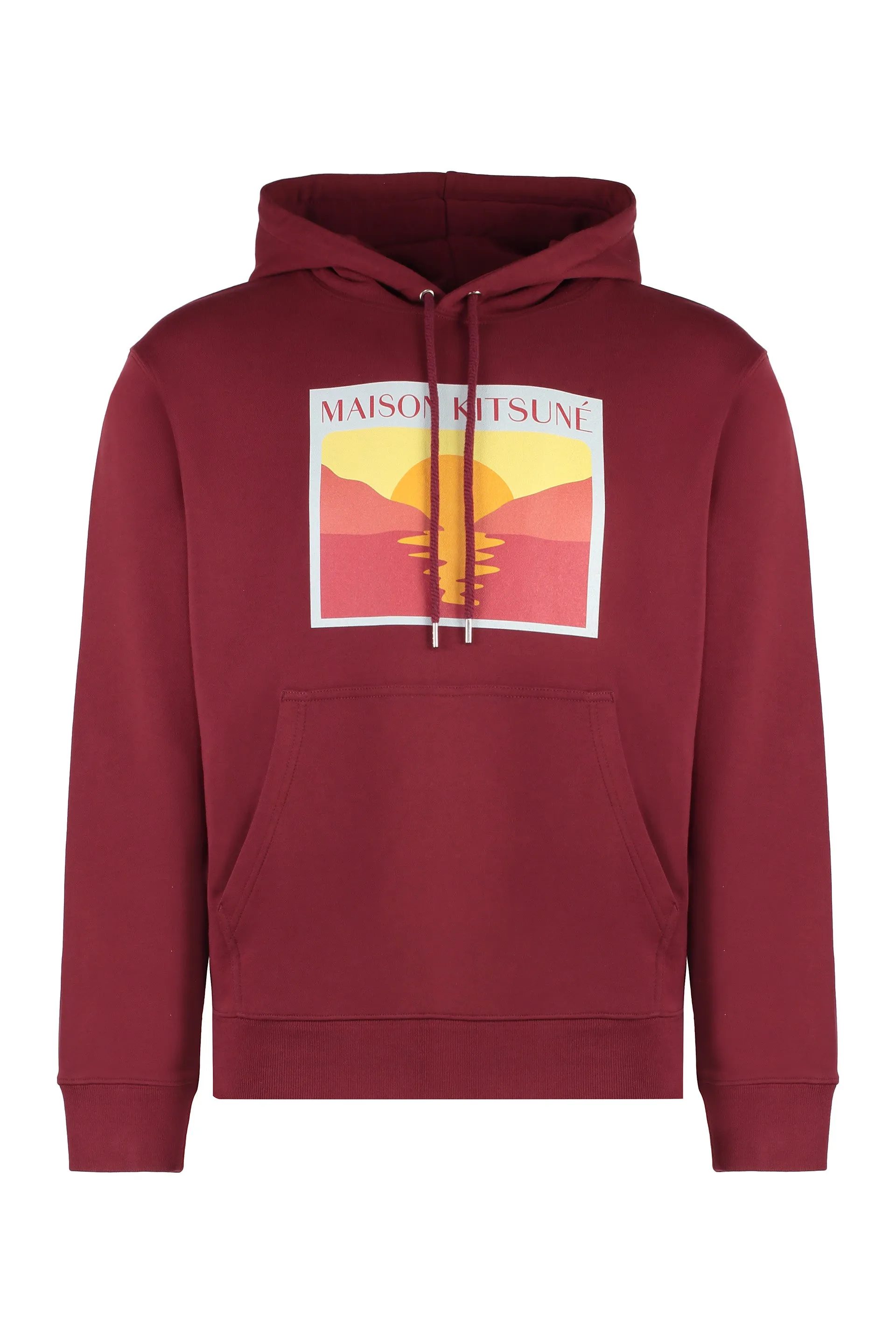 Maison Kitsuné Felpa in cotone con cappuccio