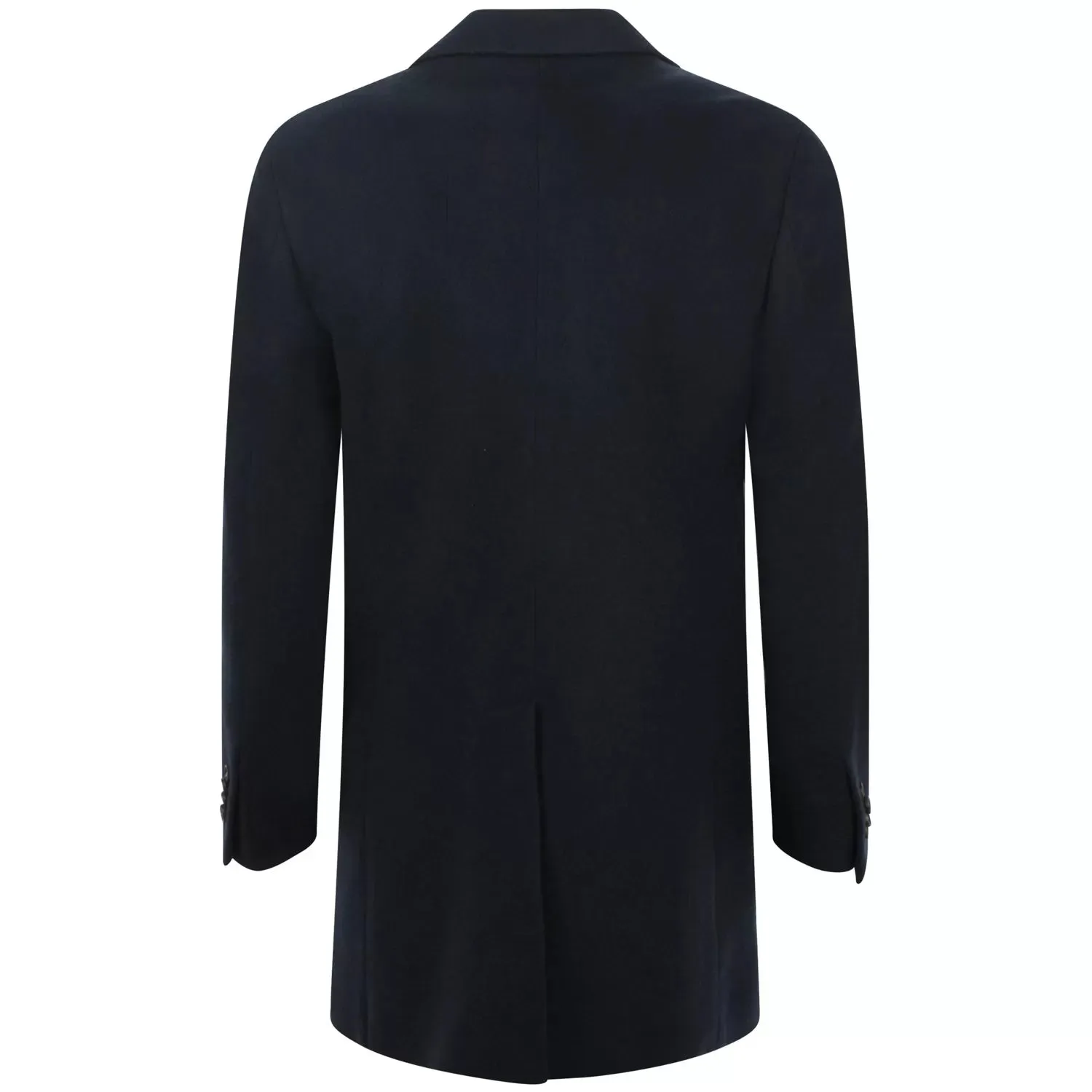 Manuel Ritz cappotto monopetto in panno misto lana nero