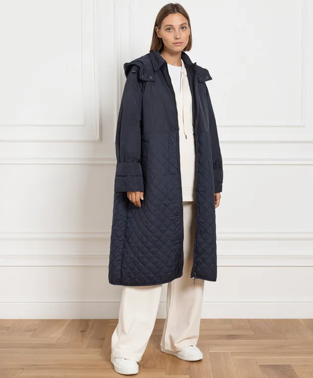 Max Mara Weekend Cappotto trapuntato blu OLGA