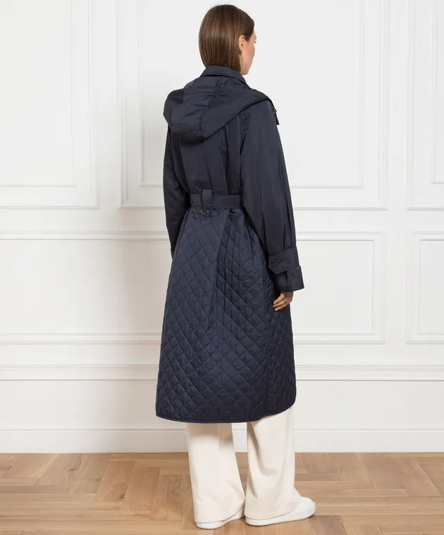 Max Mara Weekend Cappotto trapuntato blu OLGA