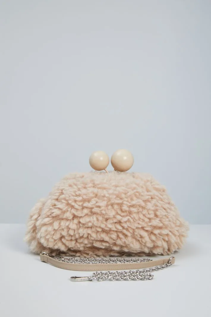 Maxi clutch effetto peluche