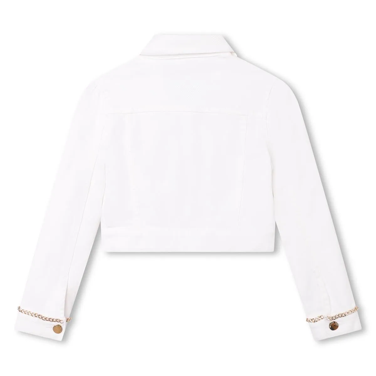 MICHAEL KORS Giubbino in denim con catene Bianco