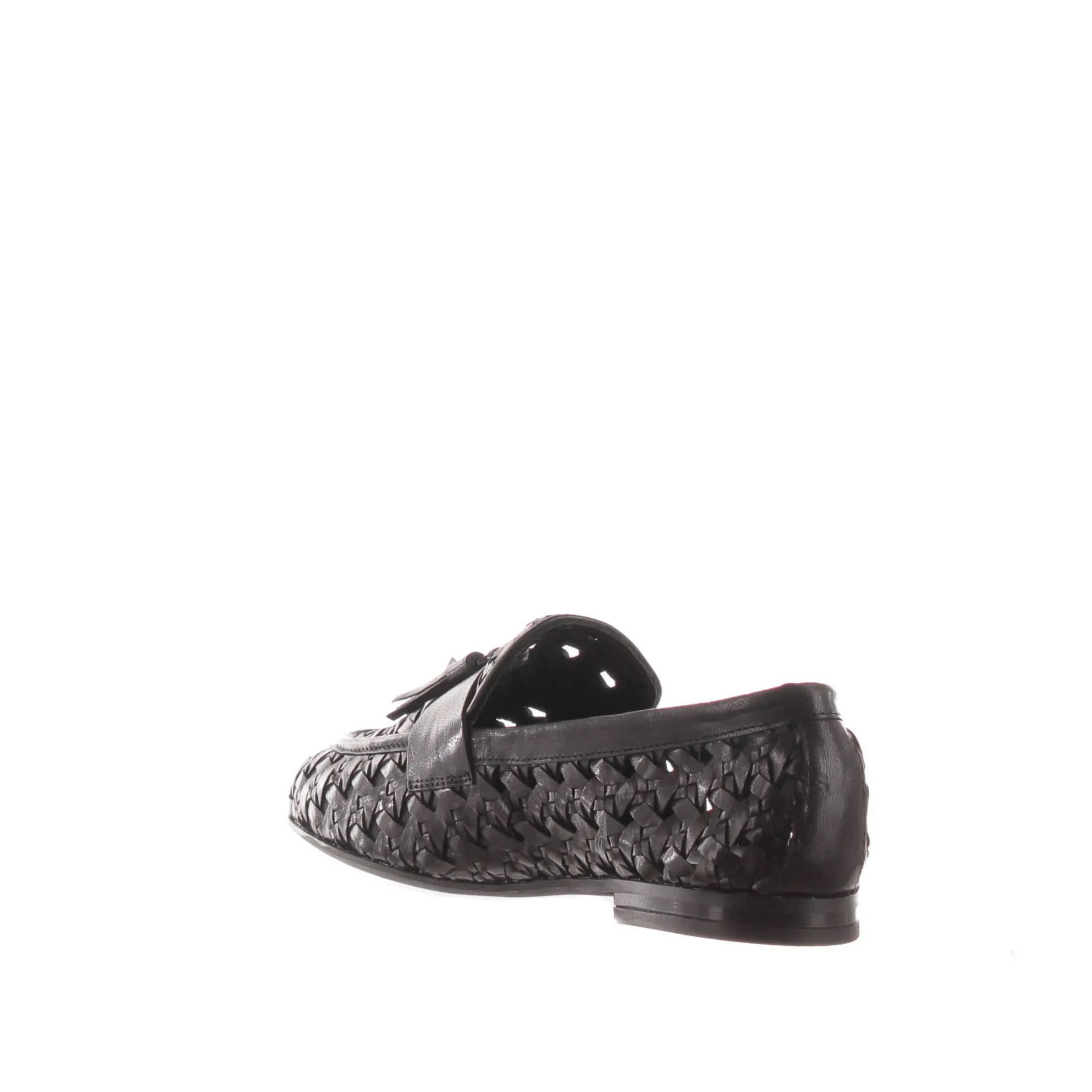Mocassino in pelle intrecciata