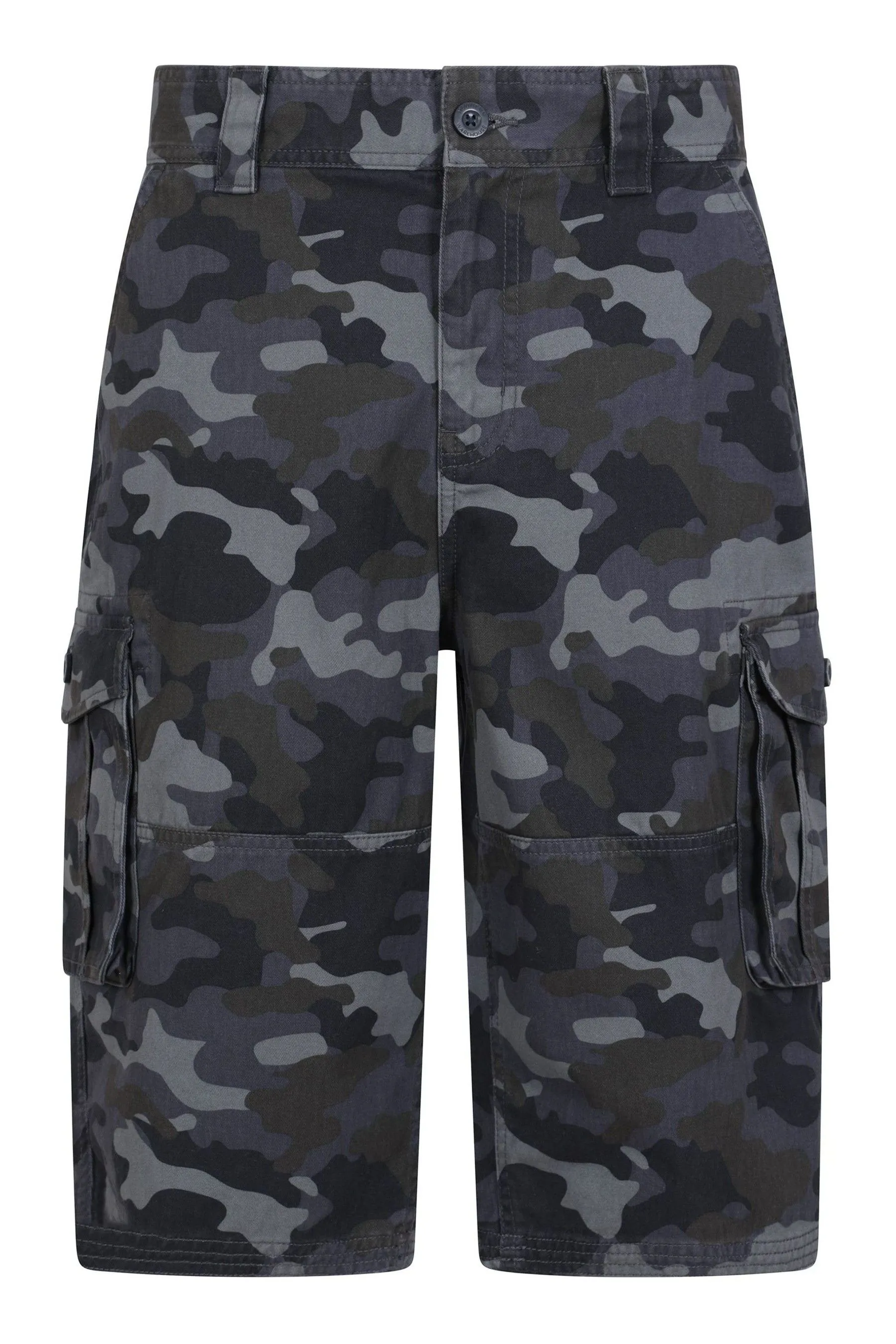 Mountain Warehouse Uomo - Shorts cargo in cotone con motivo mimetico