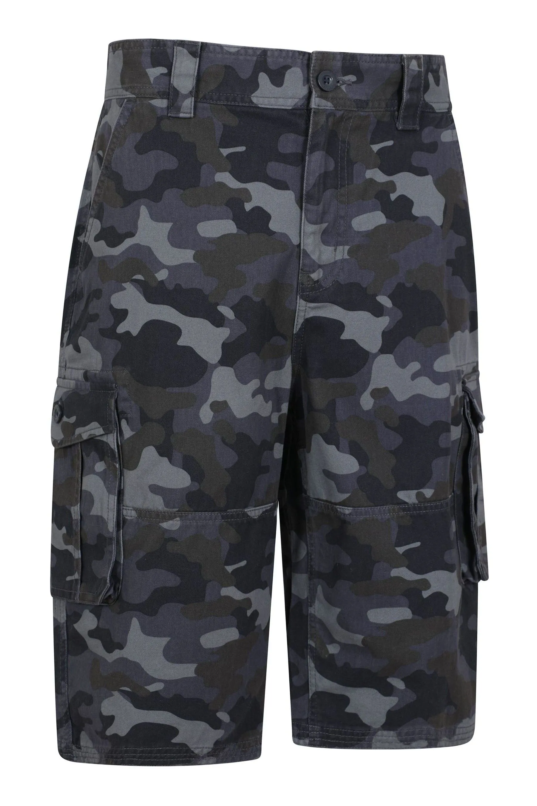 Mountain Warehouse Uomo - Shorts cargo in cotone con motivo mimetico