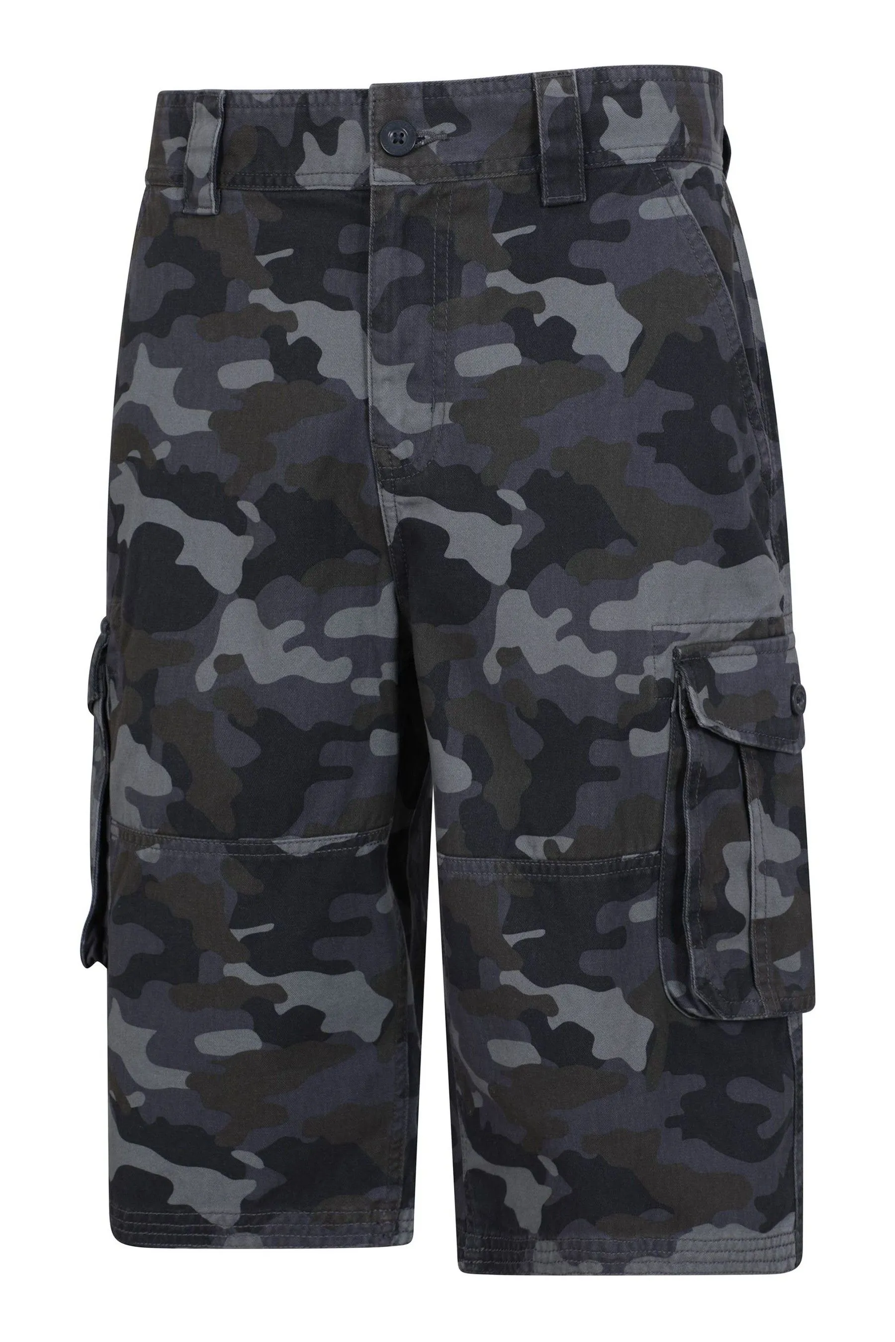 Mountain Warehouse Uomo - Shorts cargo in cotone con motivo mimetico