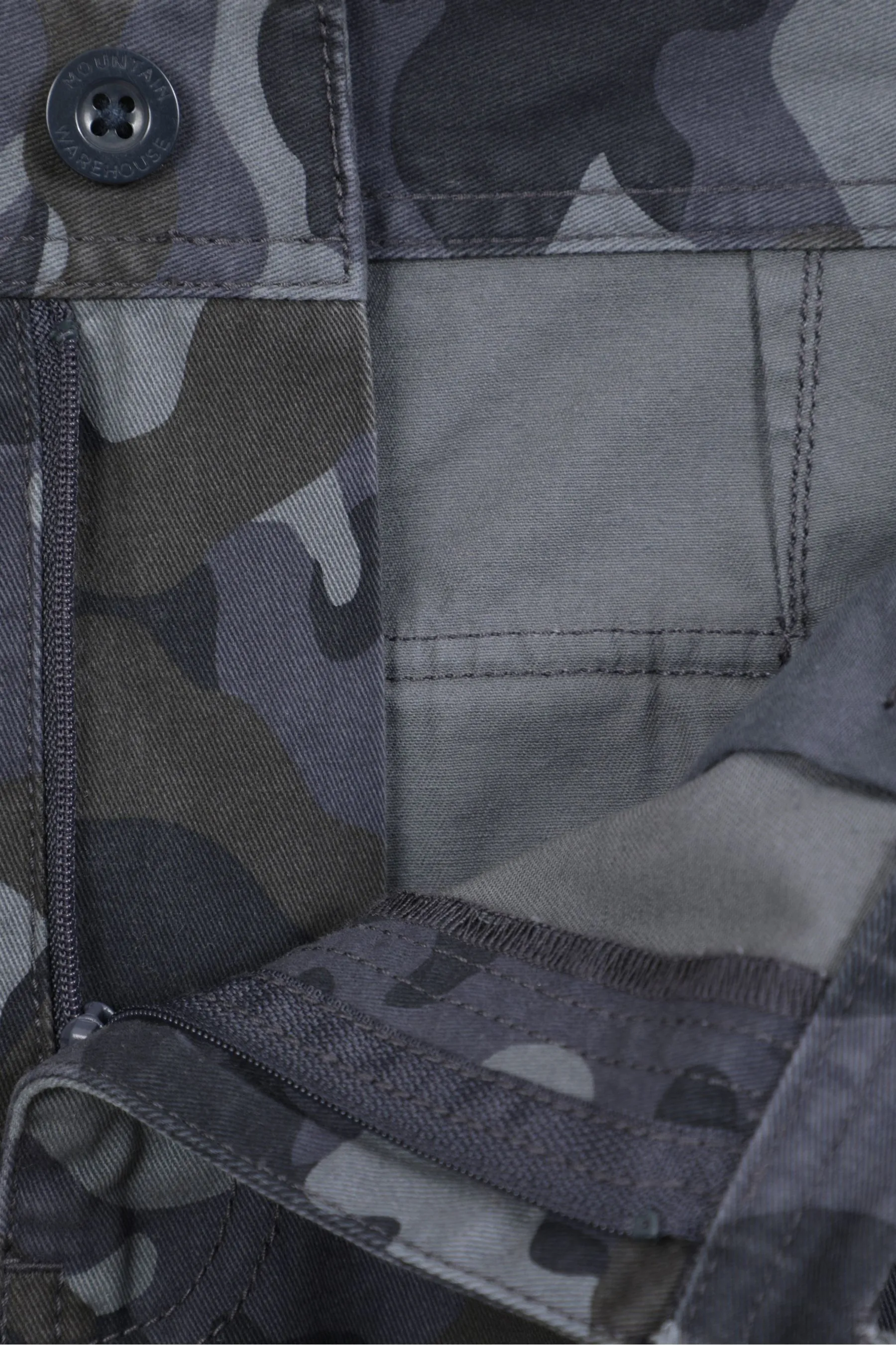 Mountain Warehouse Uomo - Shorts cargo in cotone con motivo mimetico