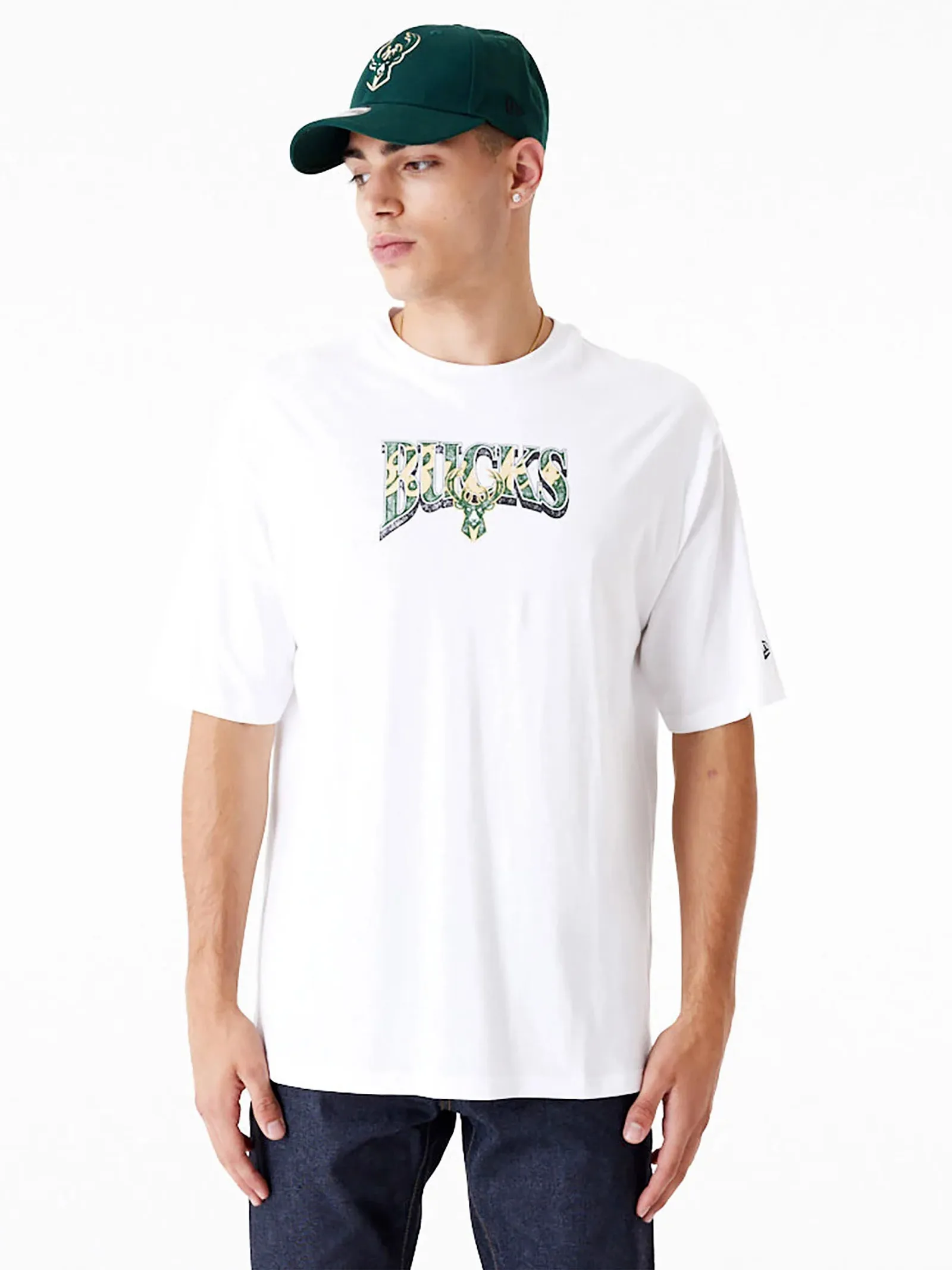 NEW ERA T-shirt Oversize Milwaukee Bucks NBA