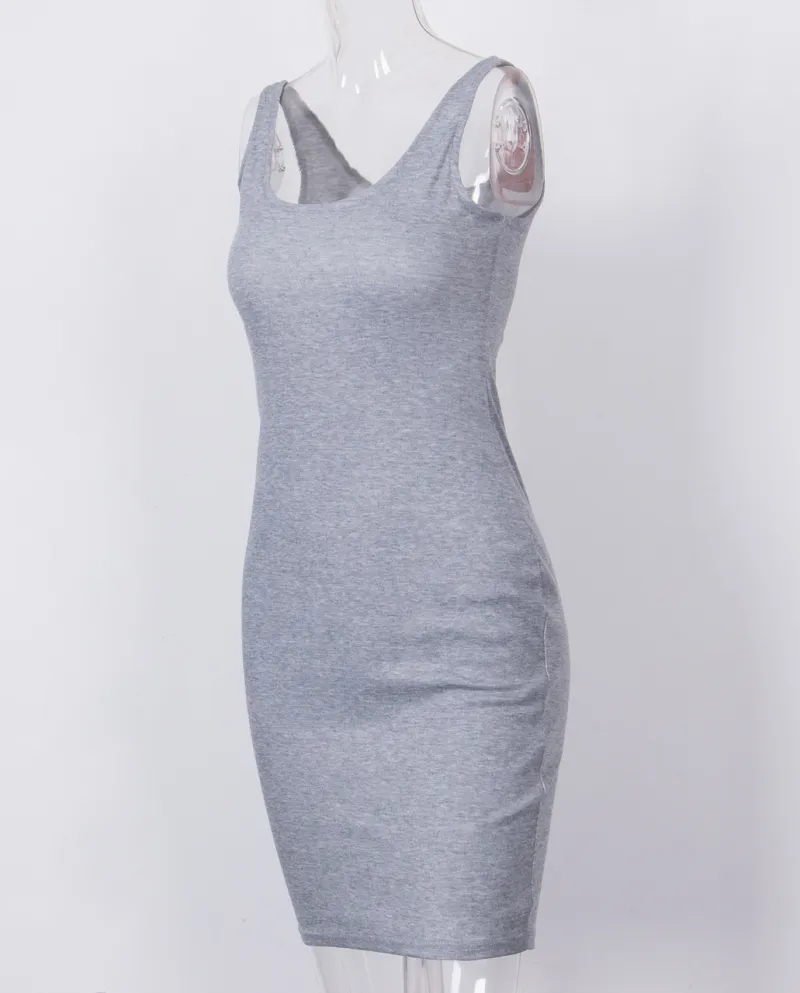 Pacchetto delle donne Vestito alla moda Vestito estivo aderente con fasciatura Vita alta S