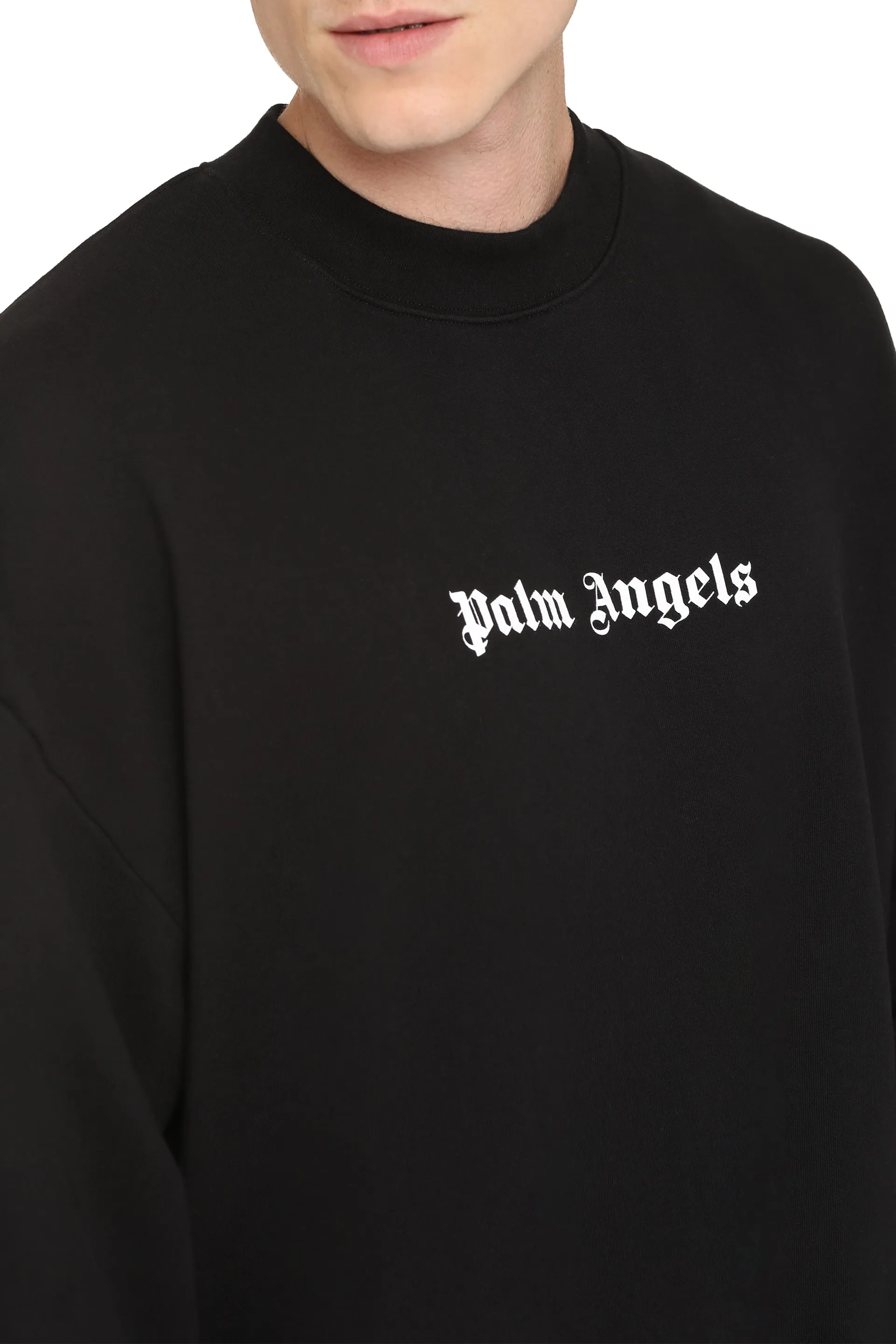 Palm Angels Felpa girocollo in cotone