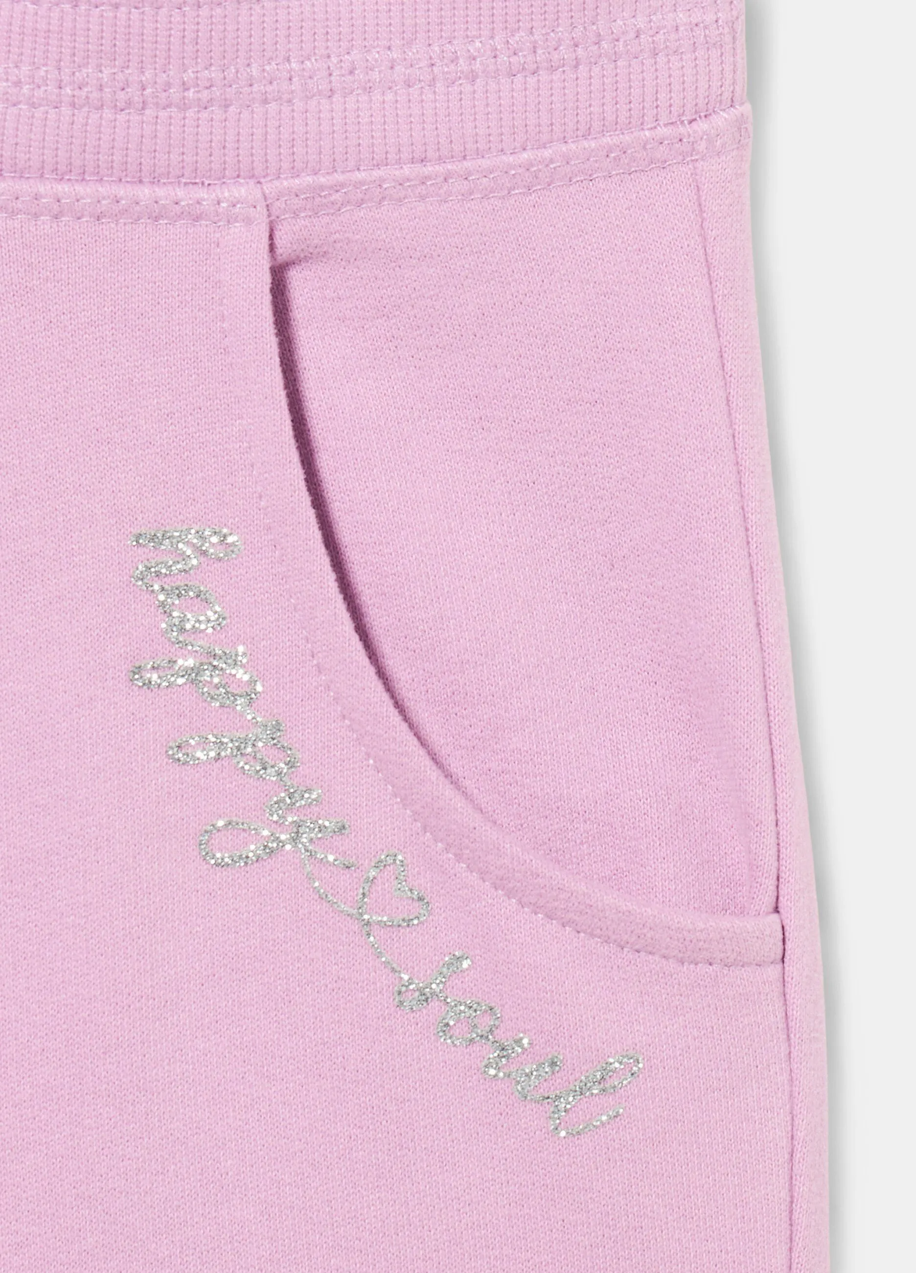 Pantaloni in felpa di puro cotone bambina