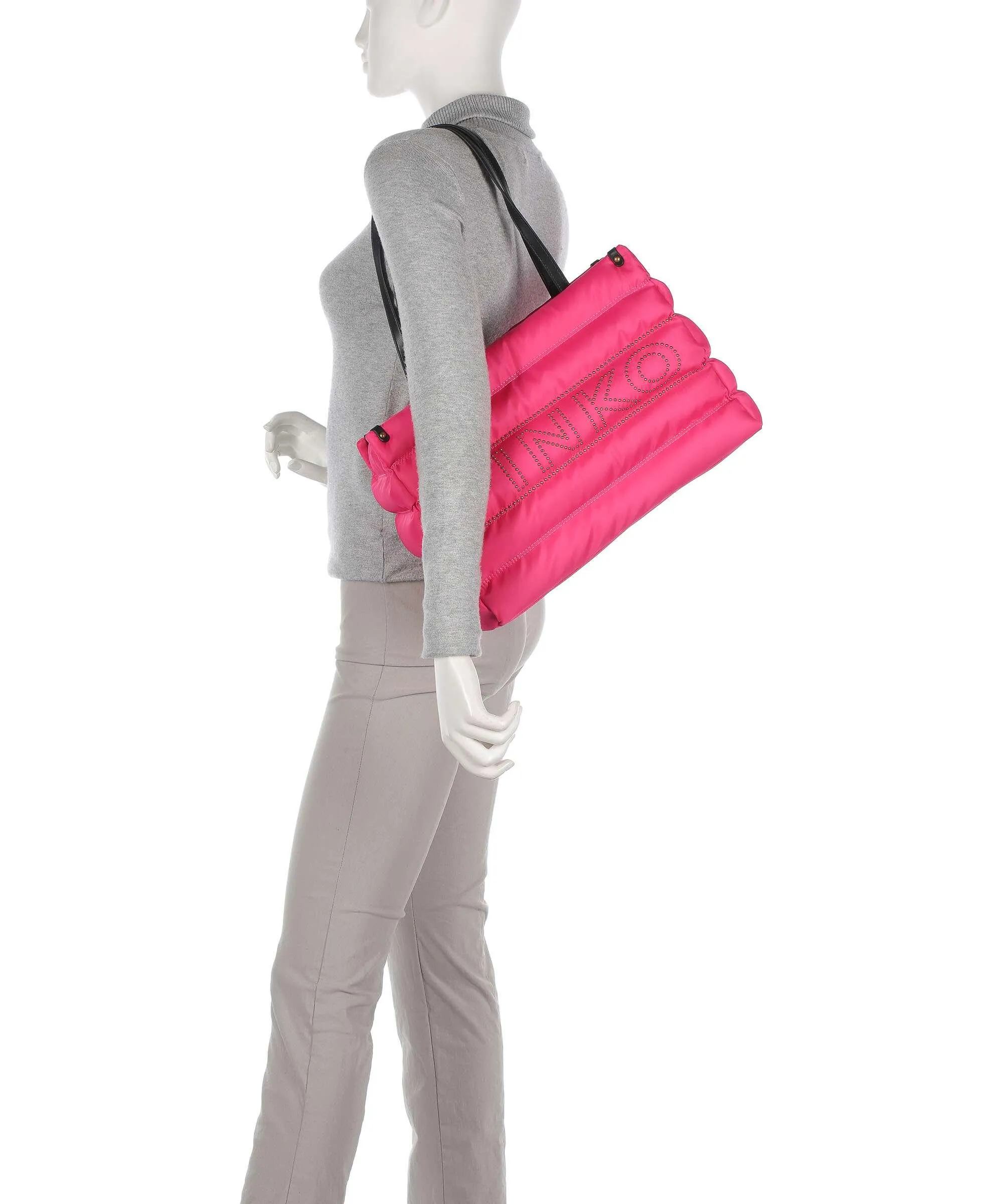  Pinko Borsa shopper poliestere pink  