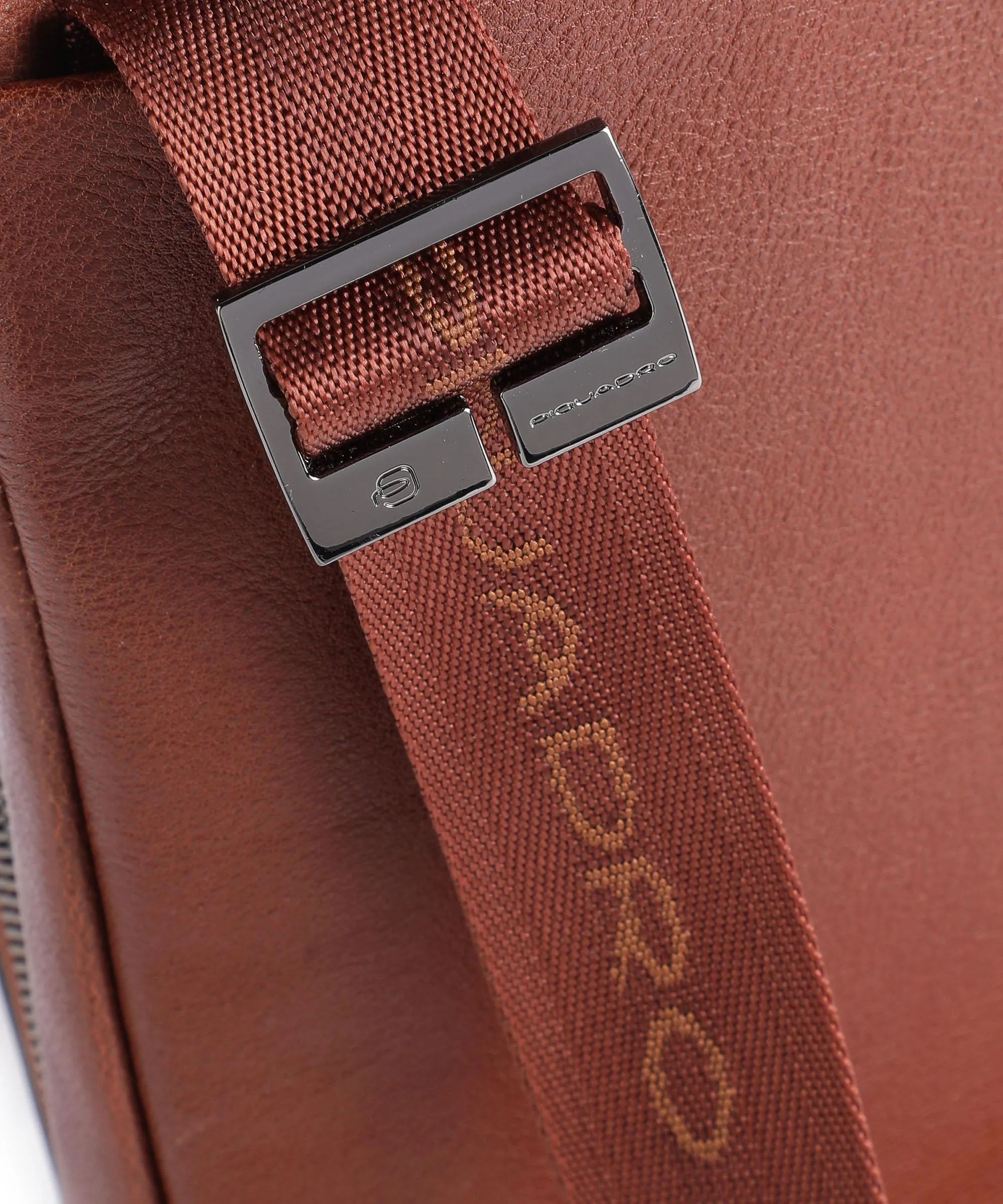  Piquadro Black Square Borsa a tracolla pelle granulata tabacco  