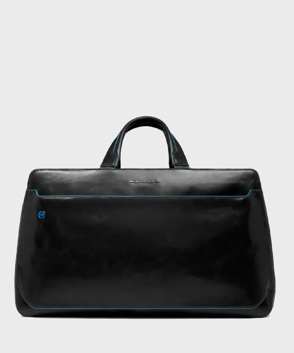 Piquadro Blue Square borsone da viaggio, pelle nero