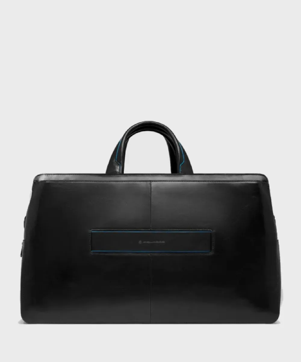 Piquadro Blue Square borsone da viaggio, pelle nero