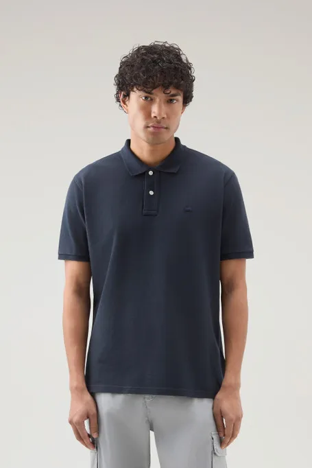 Polo in piquet di puro cotone                                                                                                   