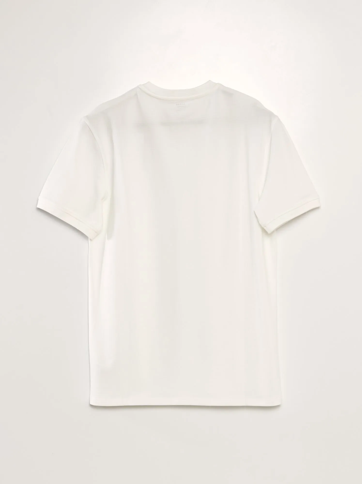Polo in piqué di cotone tinta unita - BIANCO