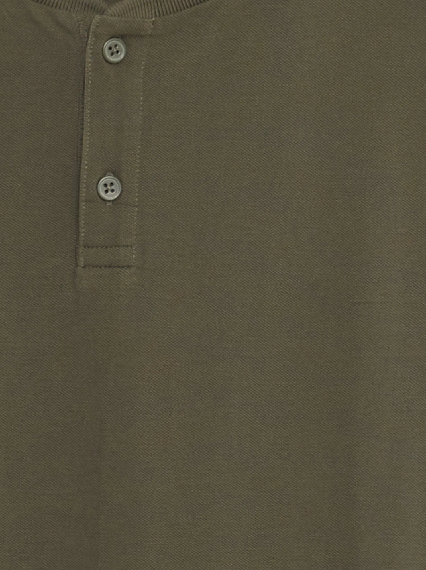 Polo in piqué di cotone tinta unita - KAKI