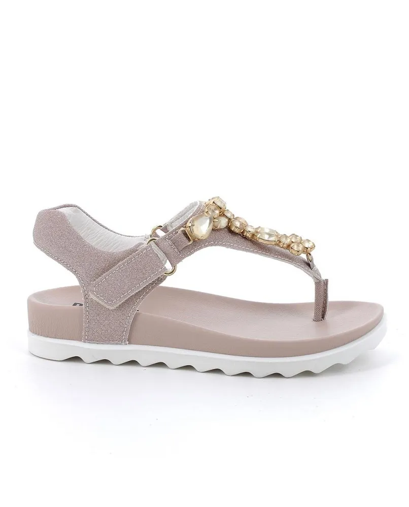 PRIMIGI 3892100 sandali infradito bambina pelle rosa lurex