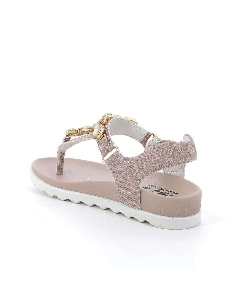 PRIMIGI 3892100 sandali infradito bambina pelle rosa lurex