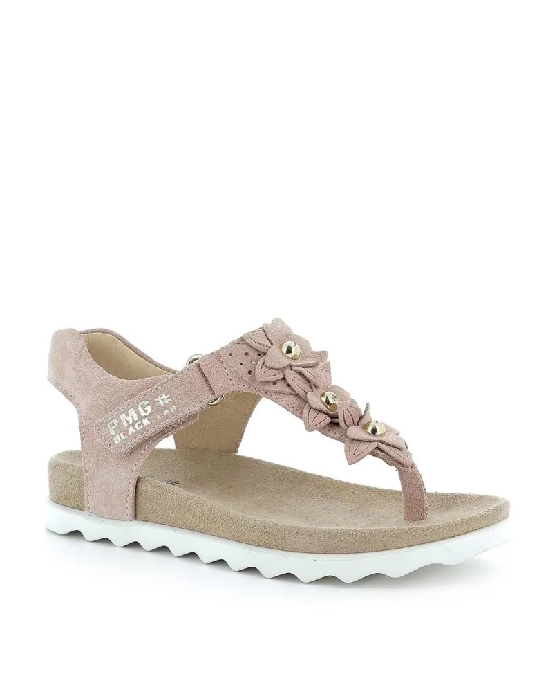 PRIMIGI 7395211 sandali infradito fiori rosa bambina pelle