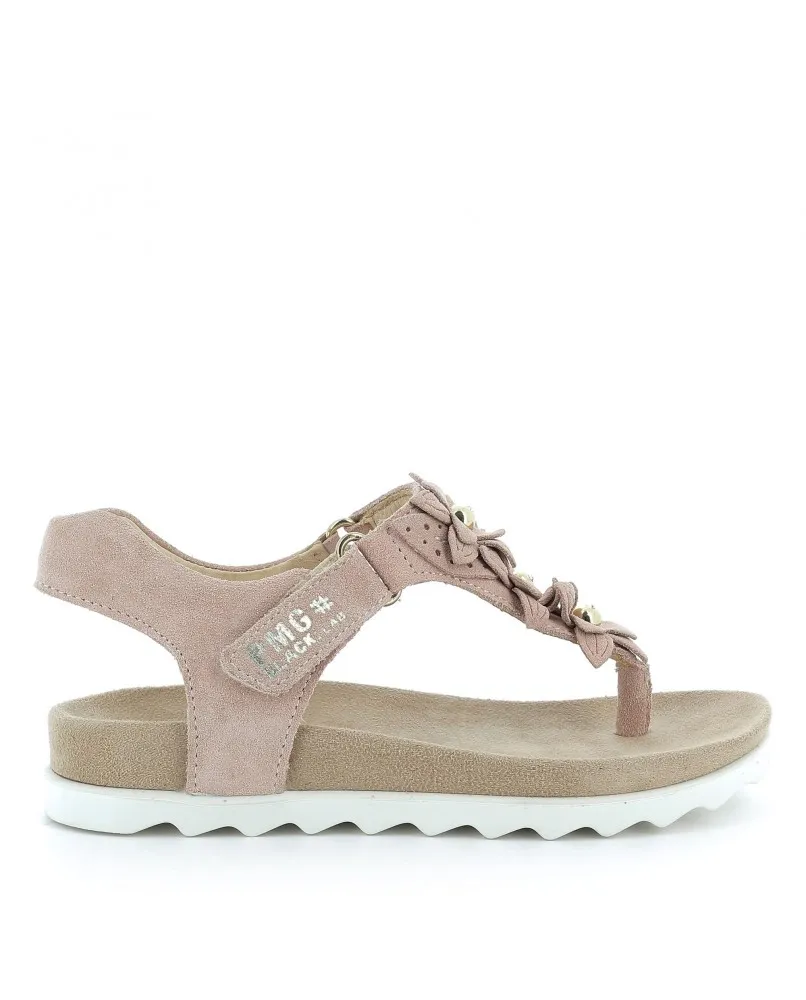 PRIMIGI 7395211 sandali infradito fiori rosa bambina pelle